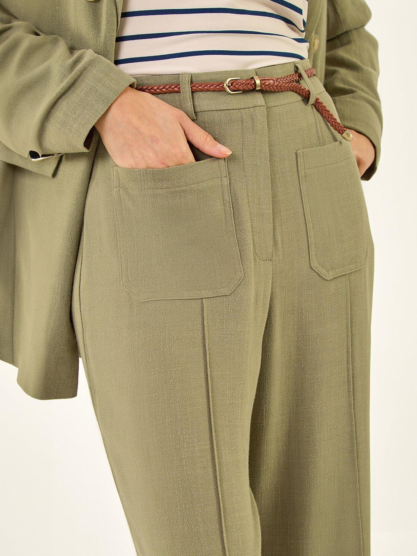 image of roman-sandlinen-belted-trouser