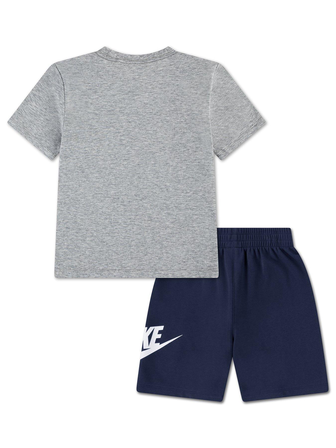 Image 2 of 5 of Nike Kids Unisex Club Tee &amp; Shorts Set - Navy