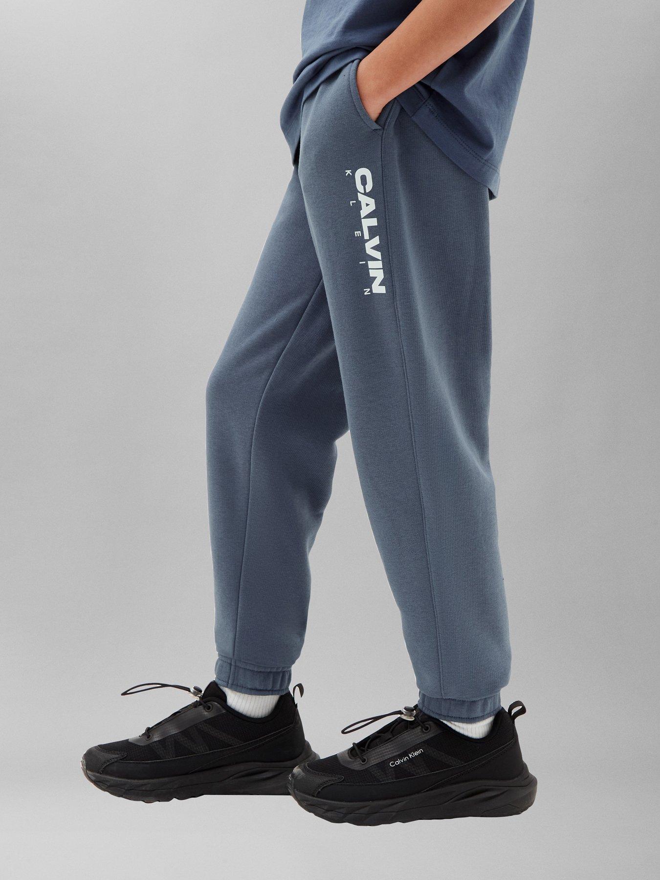 Calvin Klein Jeans Boys Ck Graphic Relaxed Sweatpants - Blue