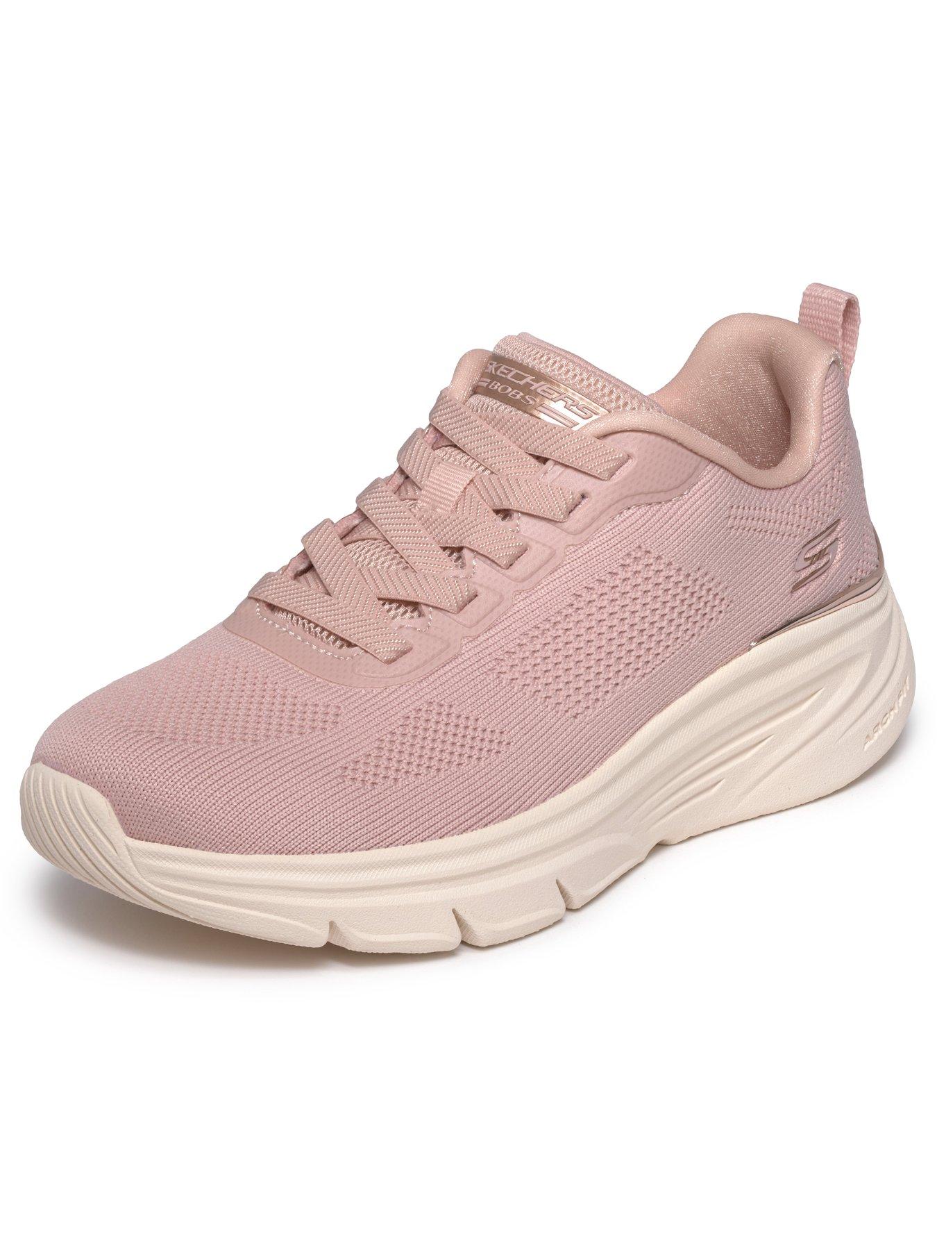 Image 5 of 6 of Skechers Bobs Arch Fit Elev8 Arch Fit Engineered Knit Bungee Sneaker - Blush