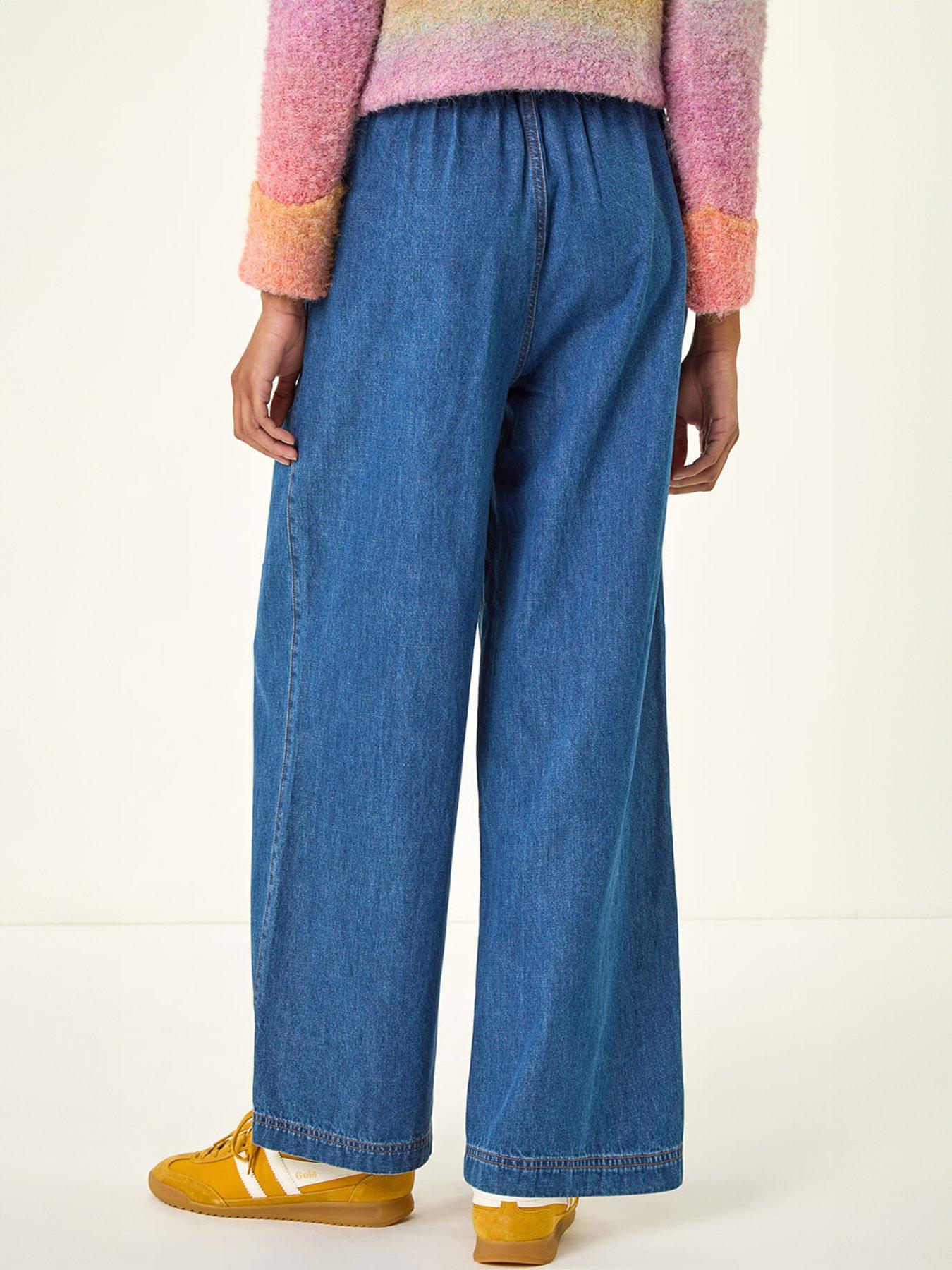 stillFront image of roman-tie-front-wide-leg-trouser