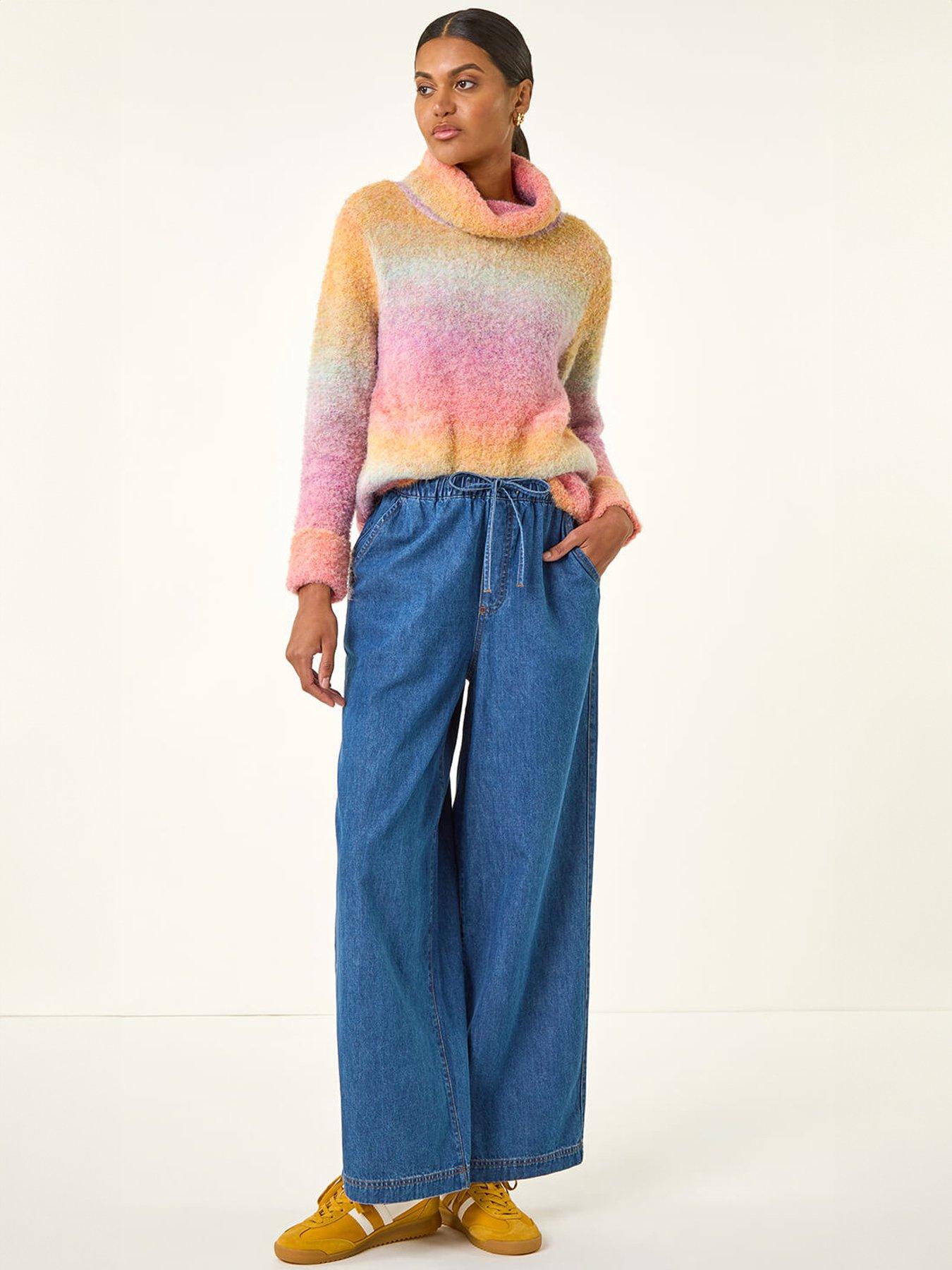  image of roman-tie-front-wide-leg-trouser