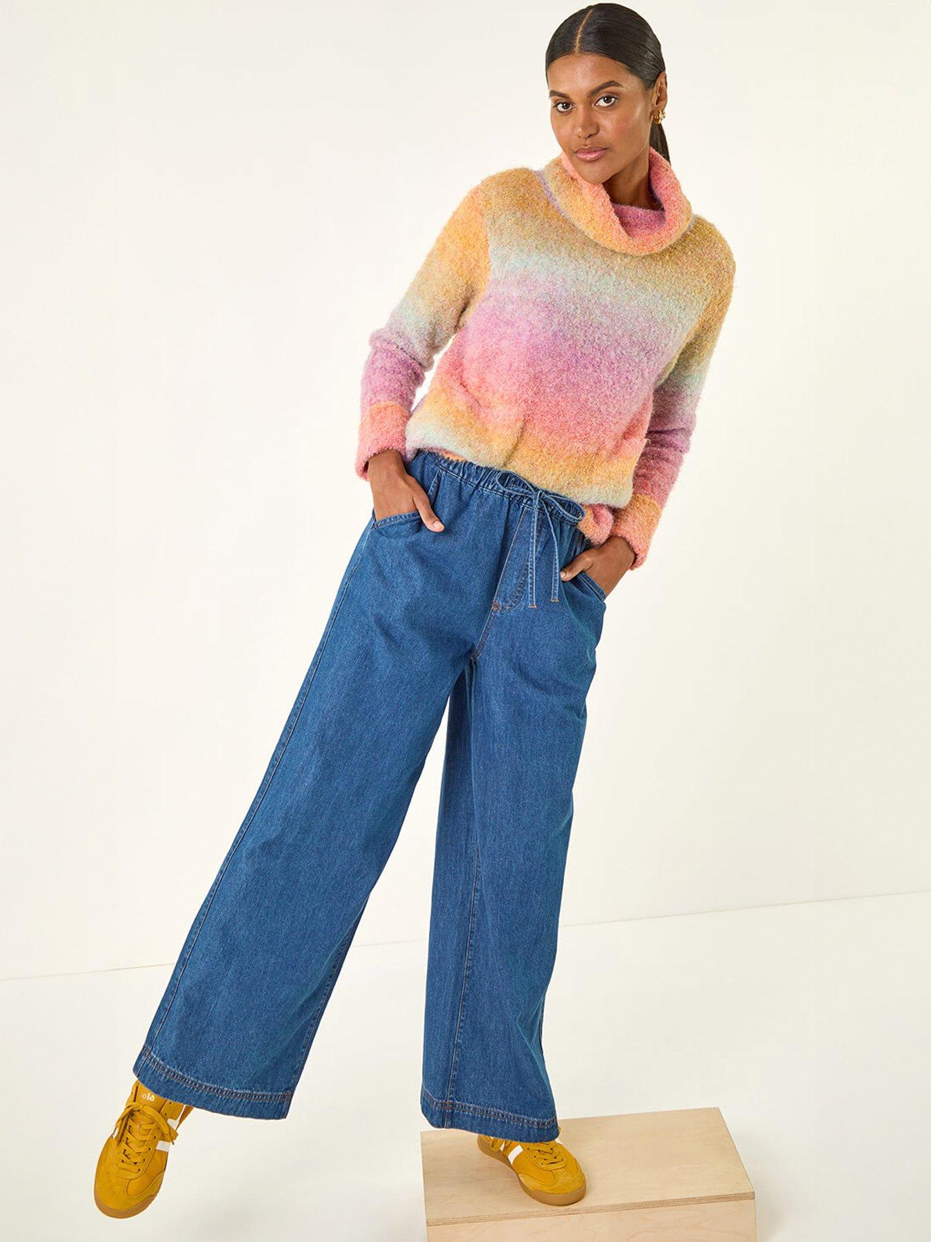  image of roman-tie-front-wide-leg-trouser