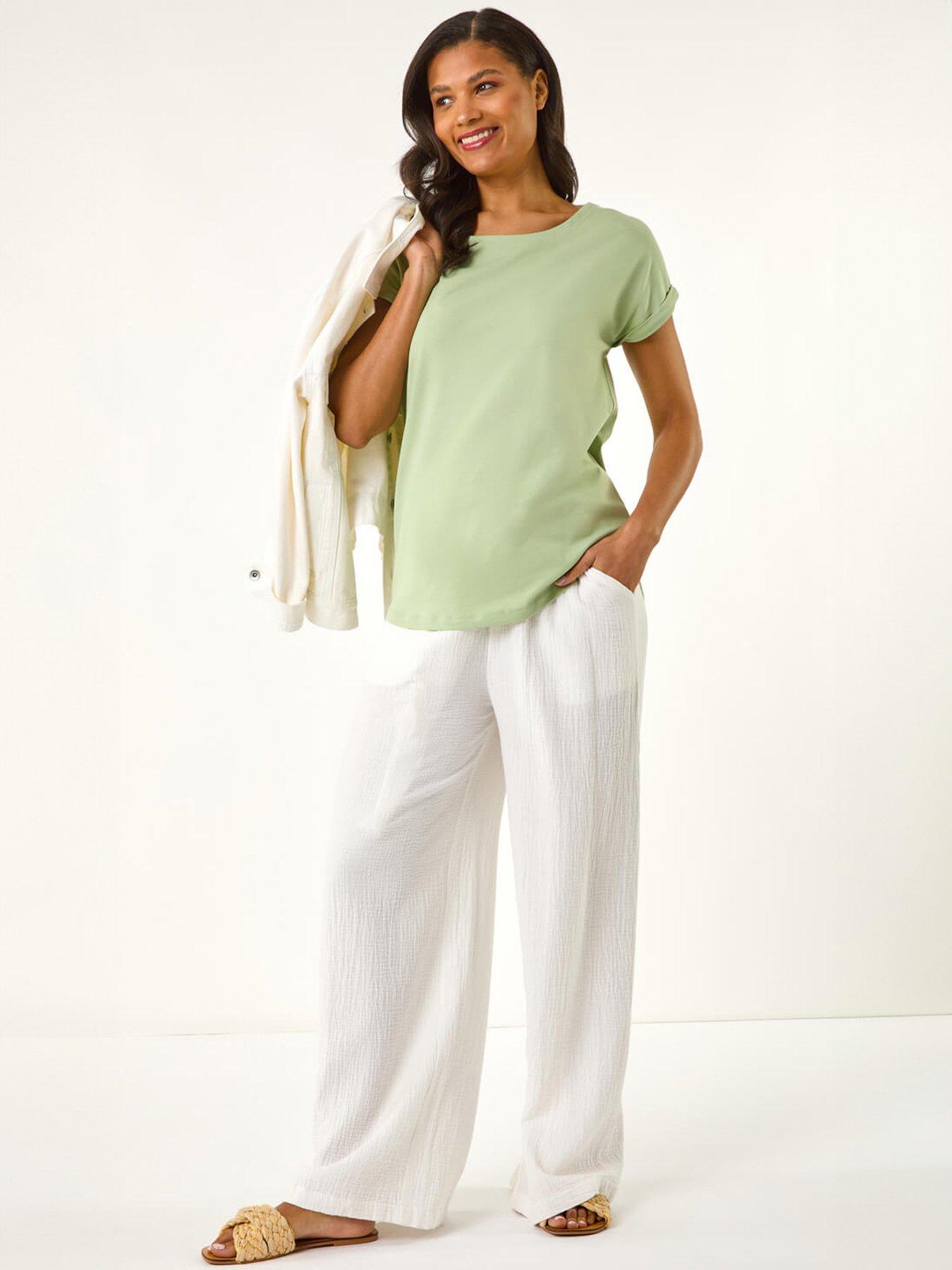 Image 3 of 5 of Roman Plain Stretch Cotton Jersey T-shirt