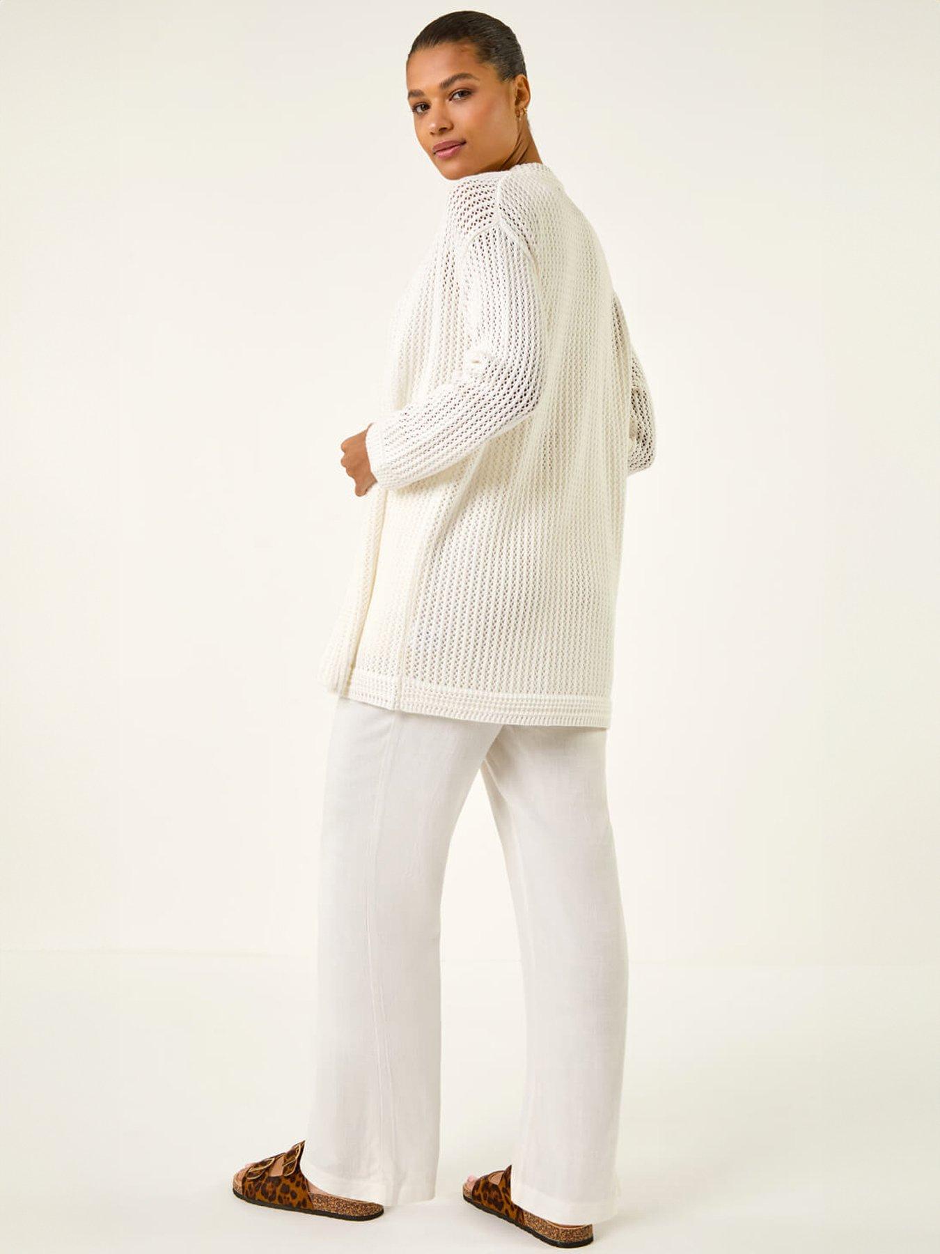  image of roman-stitch-knit-cardigan