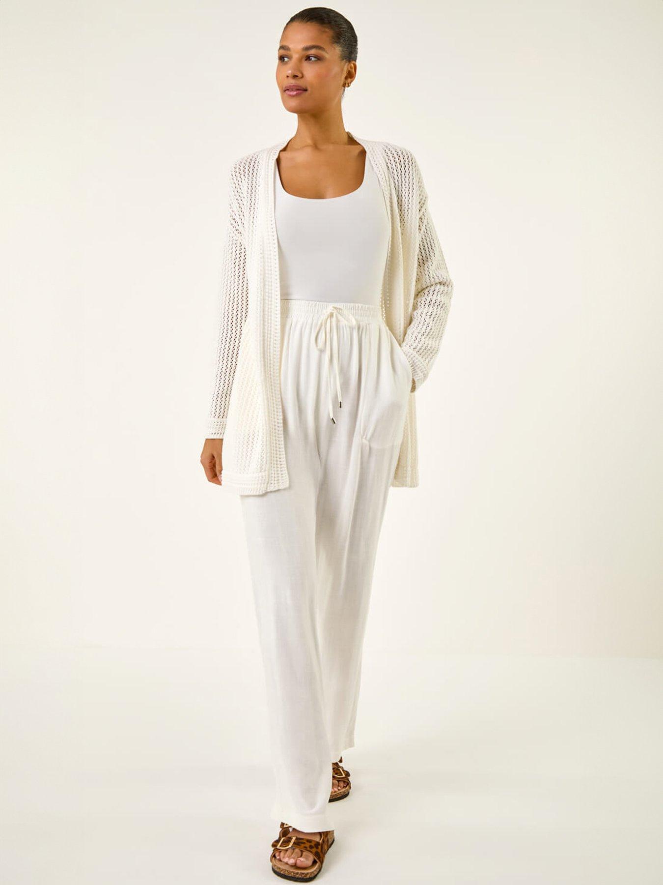  image of roman-stitch-knit-cardigan