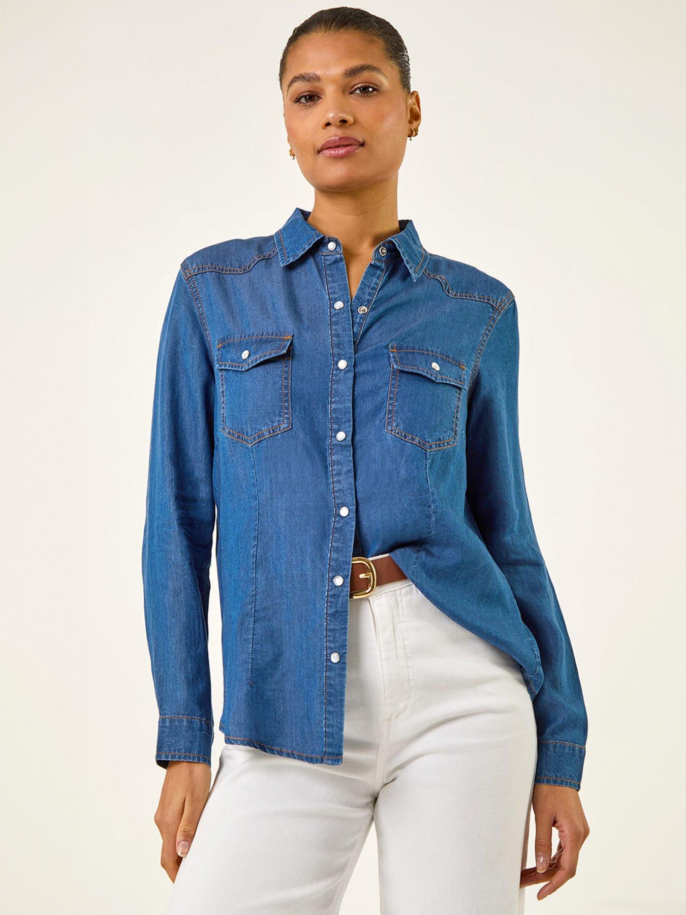 Roman Denim Pocket Front Shirt