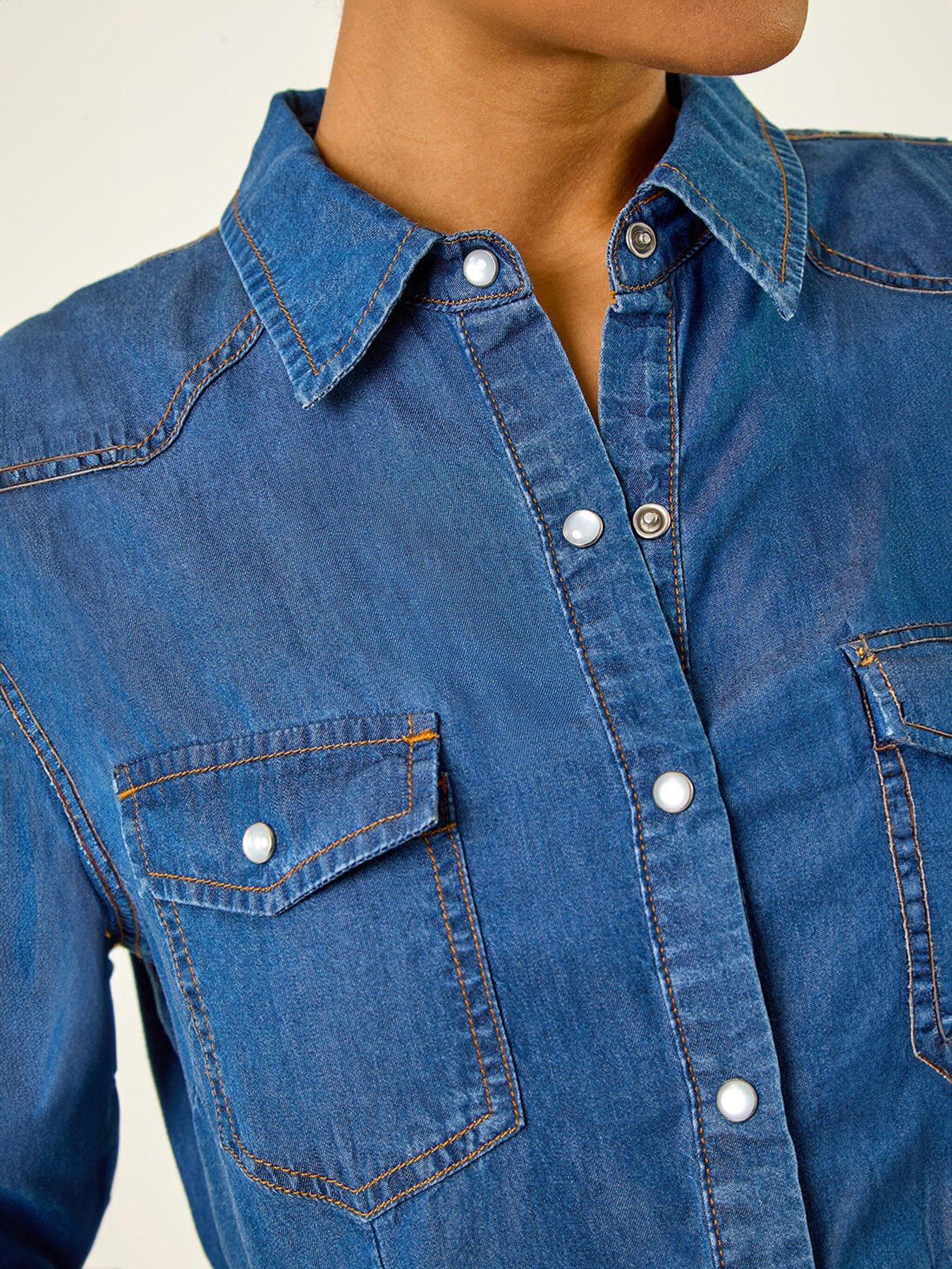 Image 5 of 5 of Roman Denim Pocket Front Shirt