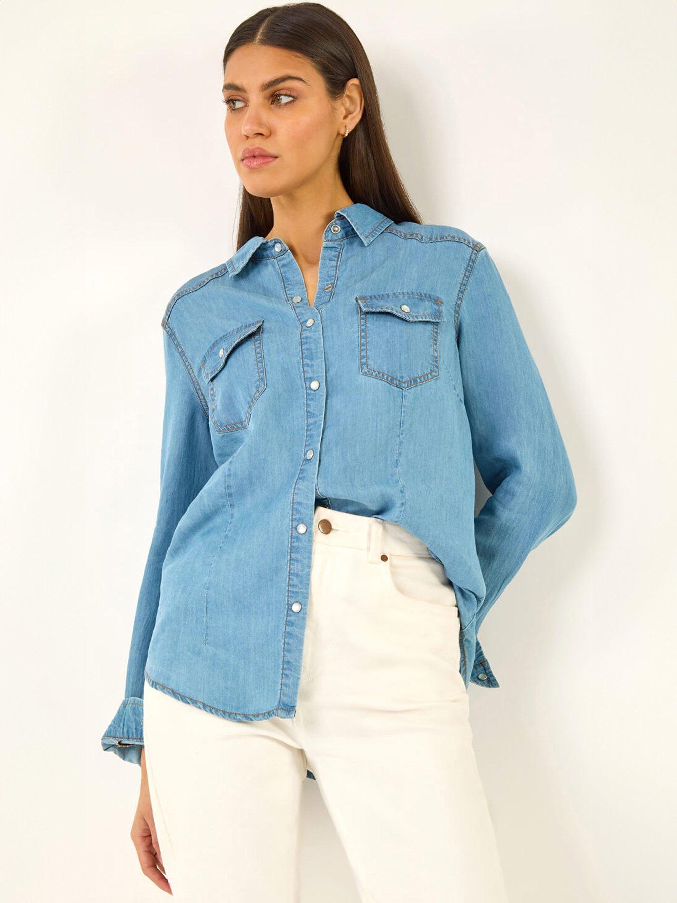  image of roman-denim-pocket-front-shirt