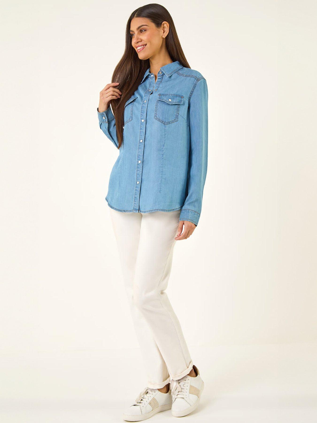  image of roman-denim-pocket-front-shirt