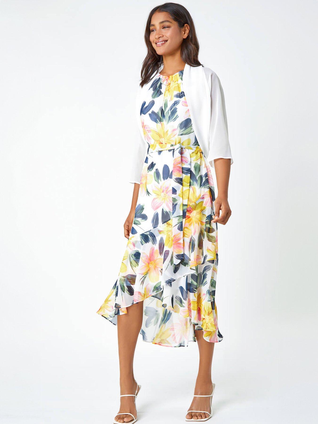  image of roman-ruched-hem-chiffon-bolero