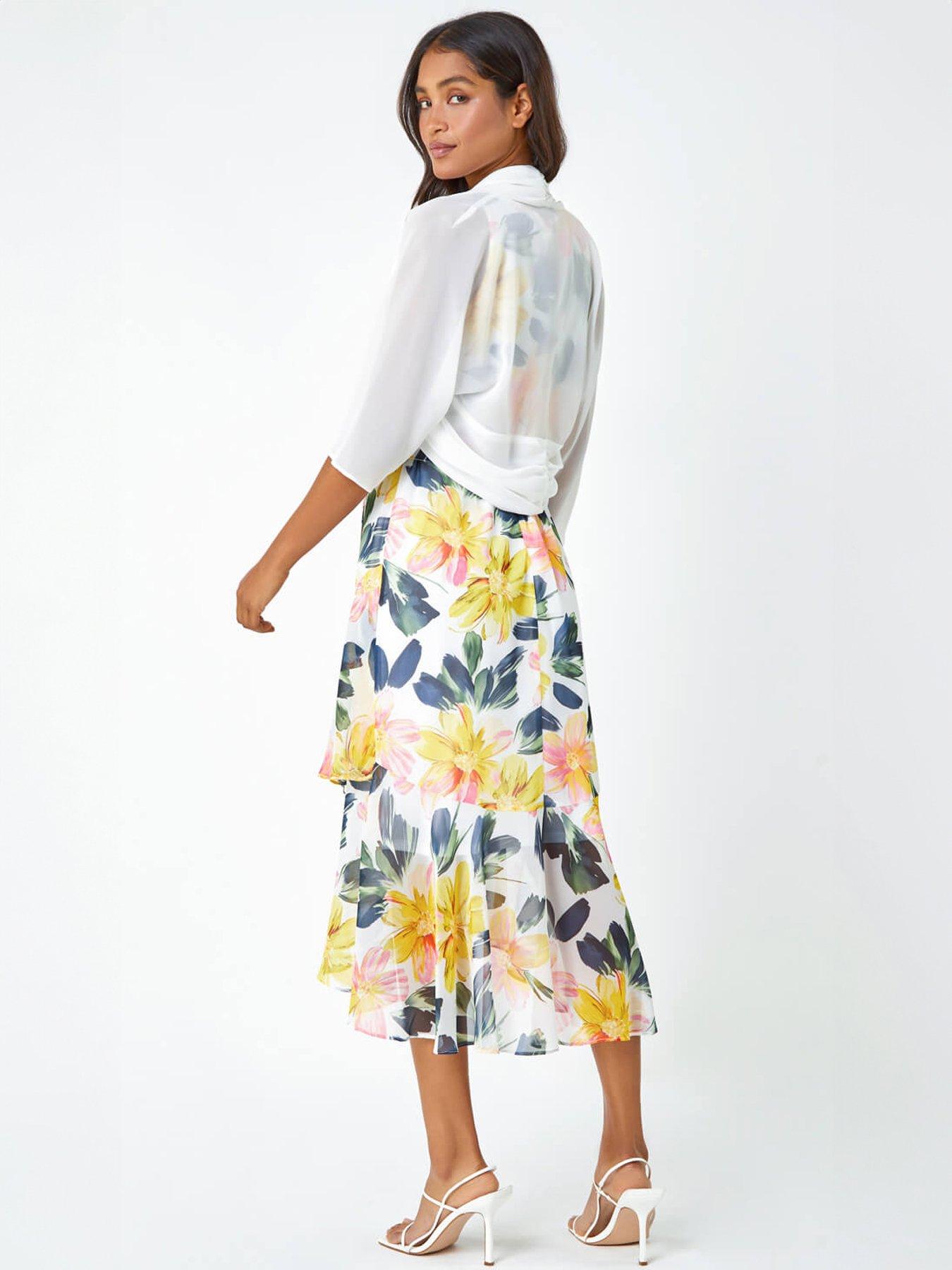  image of roman-ruched-hem-chiffon-bolero