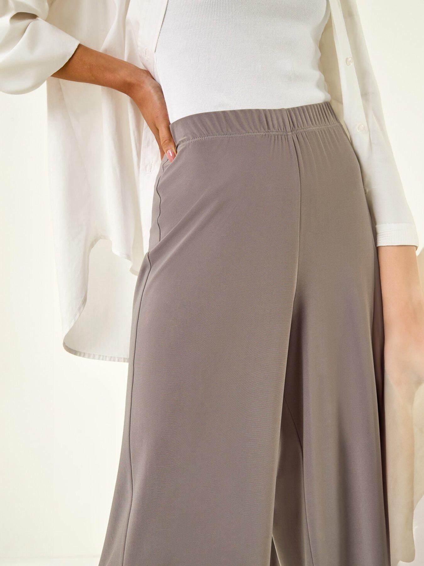  image of roman-petite-wide-leg-stretch-trouser