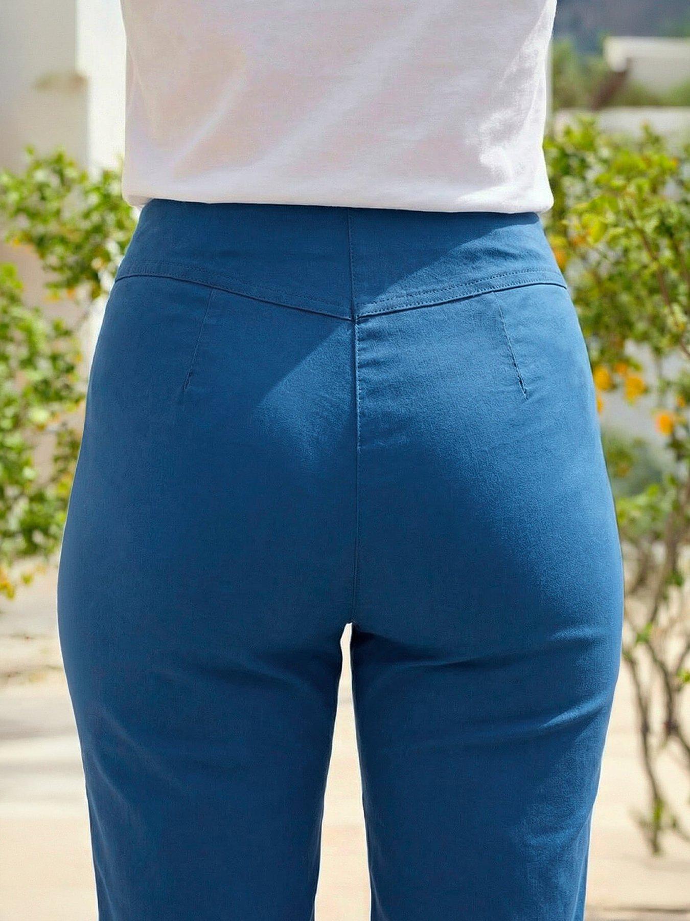 Image 4 of 4 of Roman Knee Length Stretch Shorts