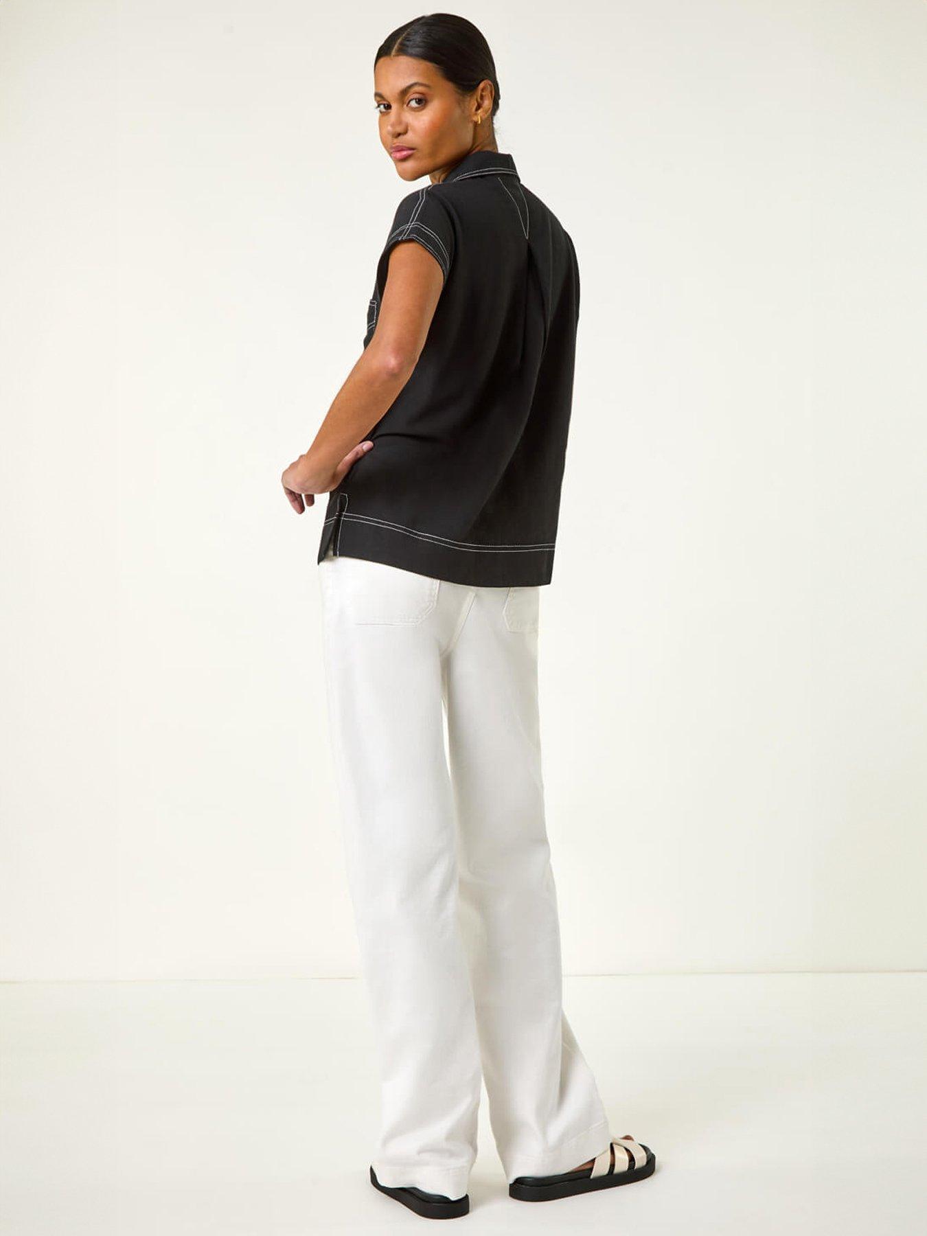 stillFront image of roman-constrast-stitch-shirt