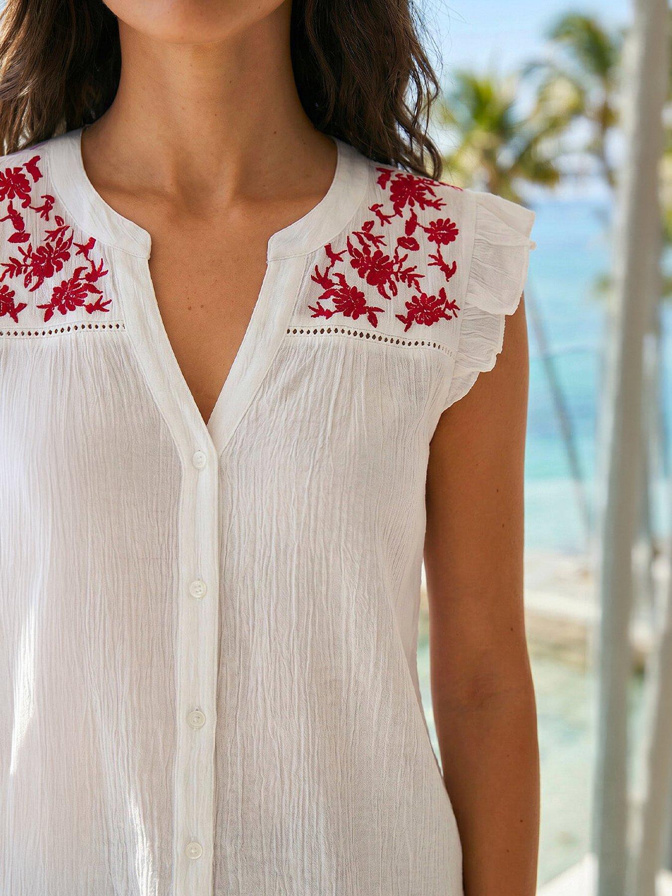 stillFront image of roman-floral-embroidered-blouse