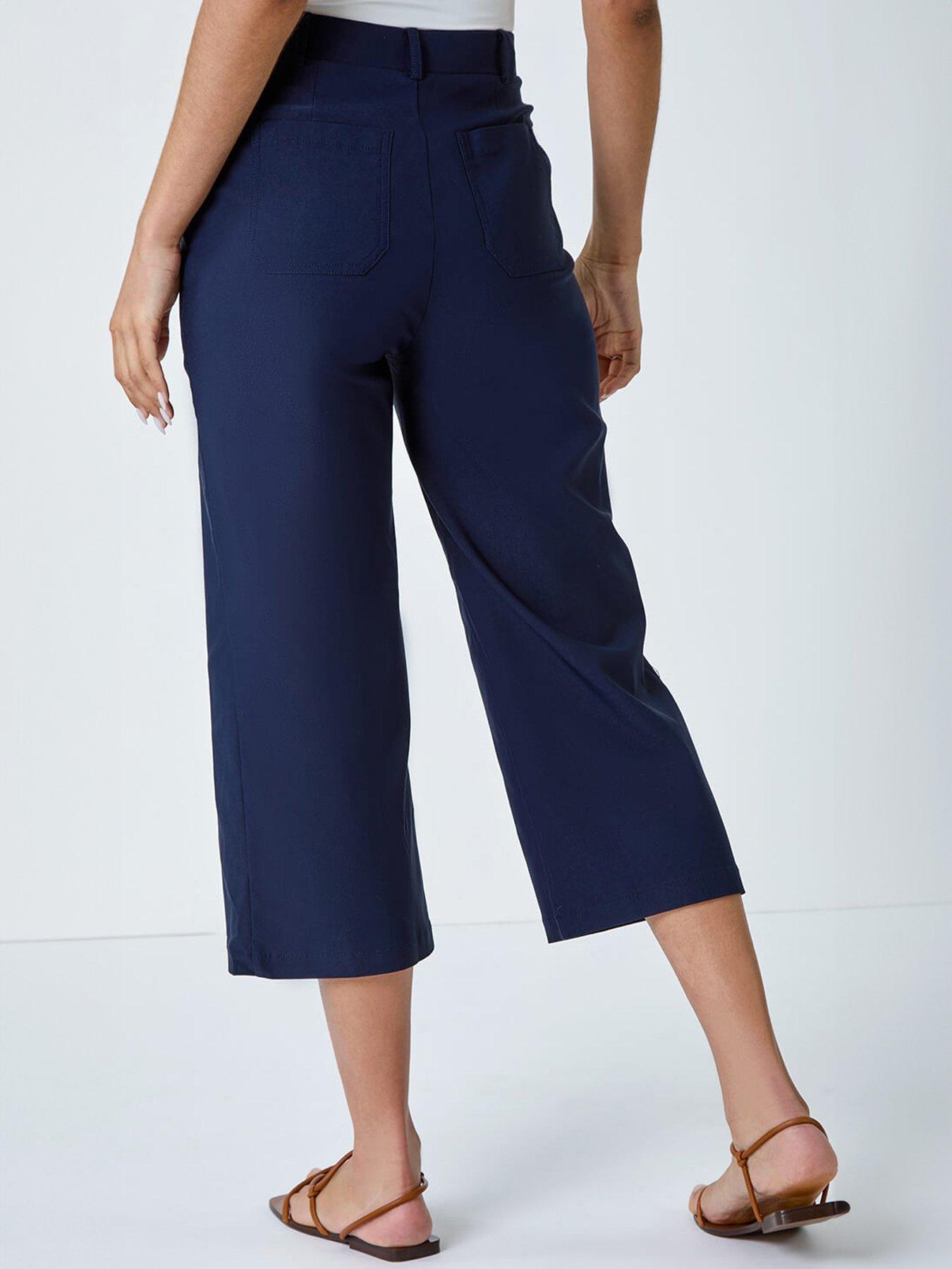 Image 2 of 5 of Roman Cropped Stretch Culotte