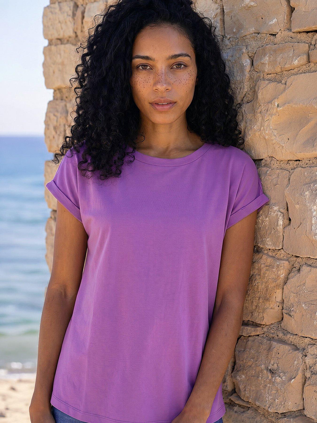 Roman Plain Stretch Cotton Jersey T-shirt