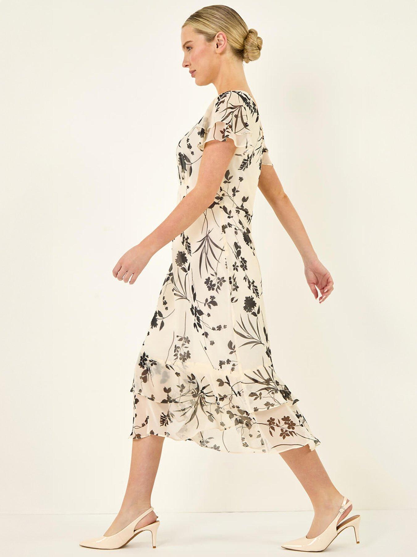 Image 3 of 5 of Roman Petite Double Frill Dress