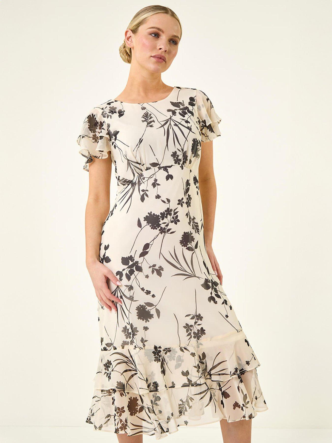 Image 4 of 5 of Roman Petite Double Frill Dress