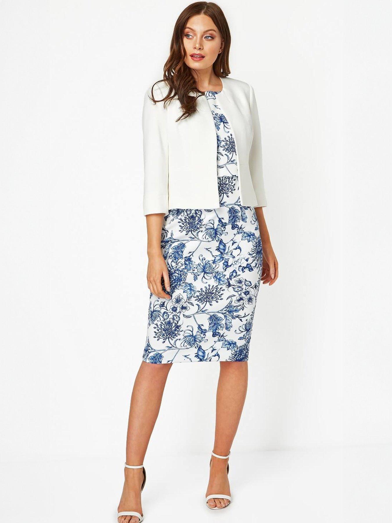  image of roman-34-sleeve-tailored-jacquard-jacket