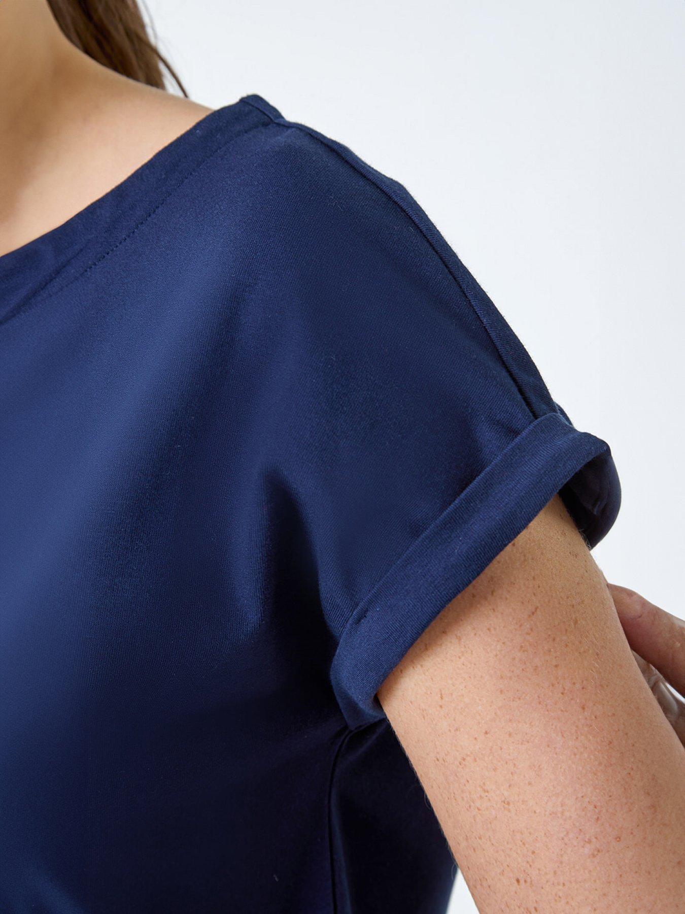 Image 5 of 5 of Roman Plain Stretch Cotton Jersey T-shirt