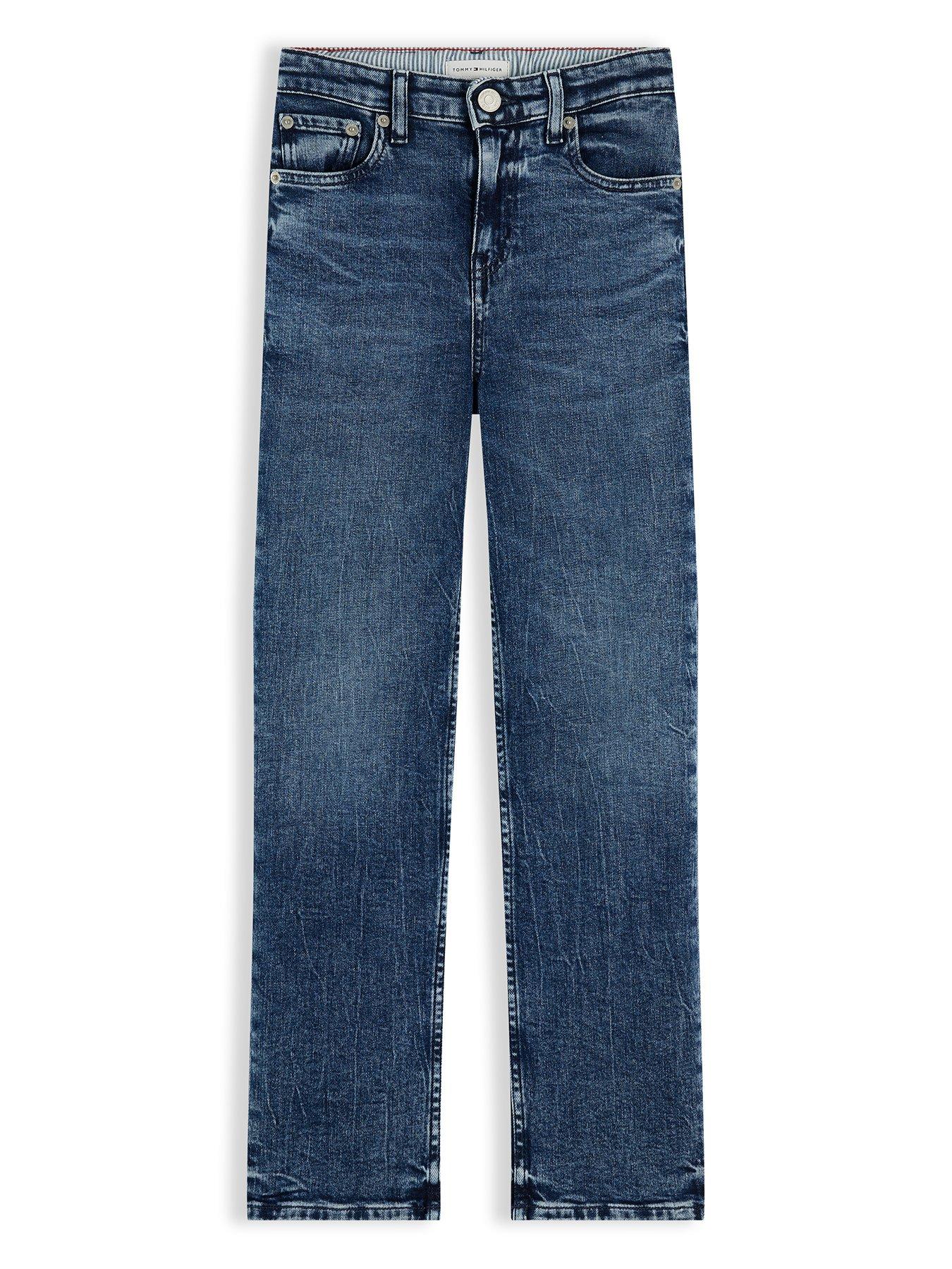 Tommy Hilfiger Boys Relaxed Americana Med Jeans - Blue