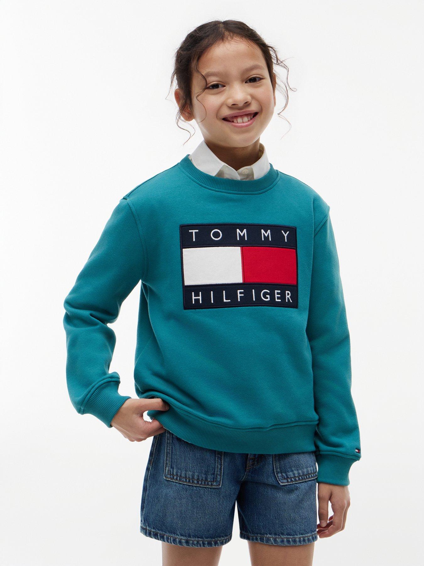 Tommy Hilfiger Unisex Heritage Flag Sweatshirt - Green