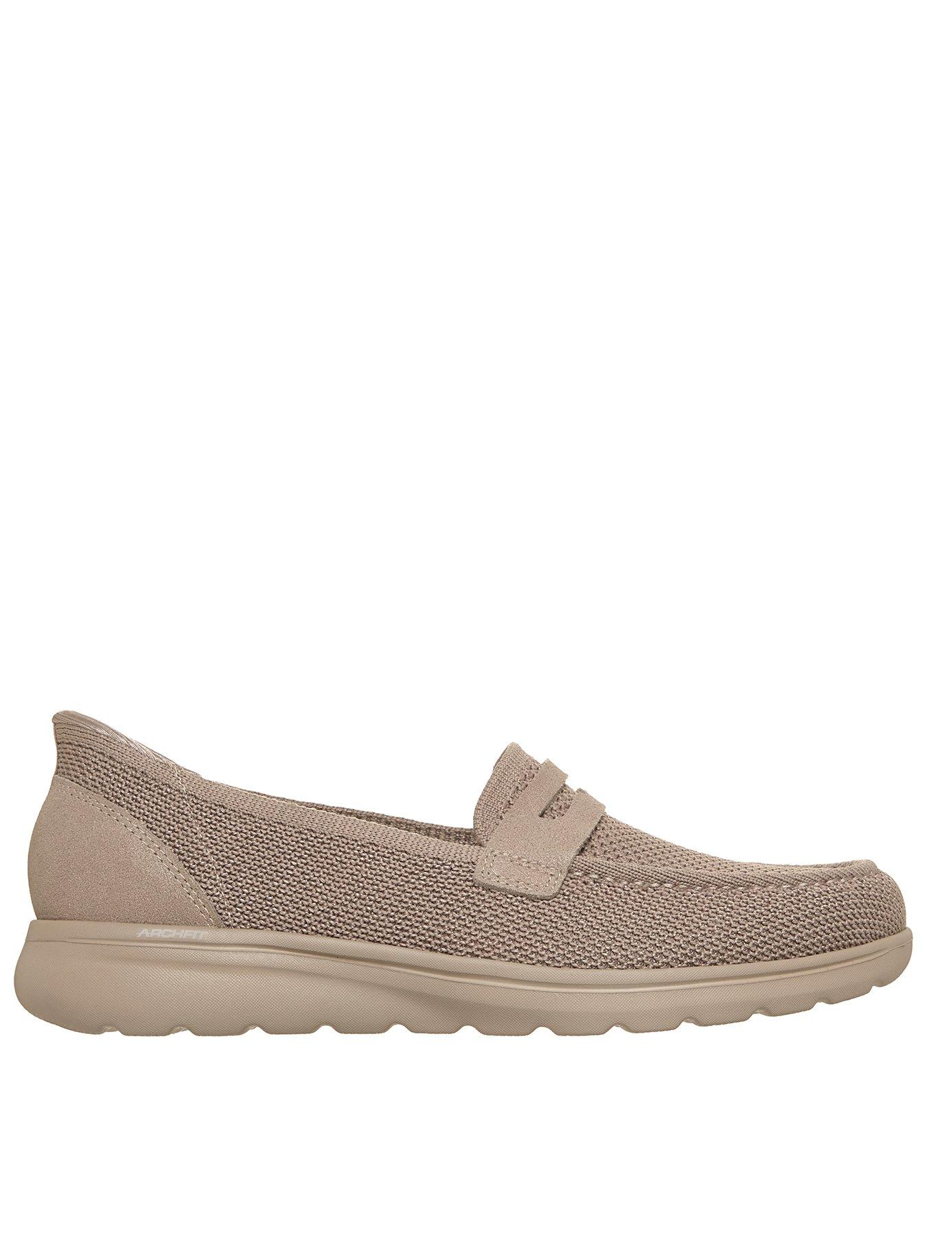 Image 1 of 6 of Skechers Arch Fit Refine 2.0 Nora Slip-On Trainers - Taupe