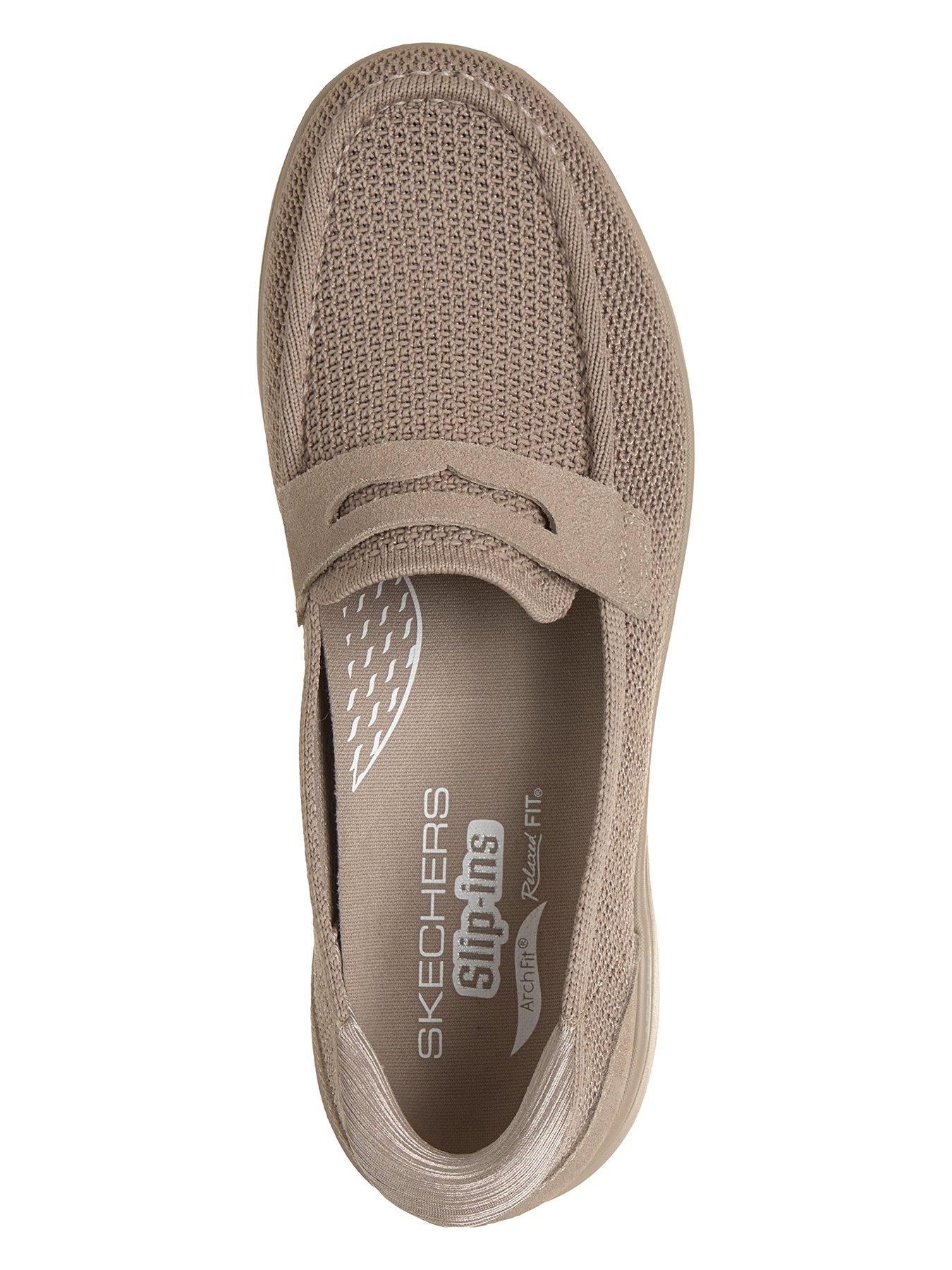 Image 3 of 6 of Skechers Arch Fit Refine 2.0 Nora Slip-On Trainers - Taupe