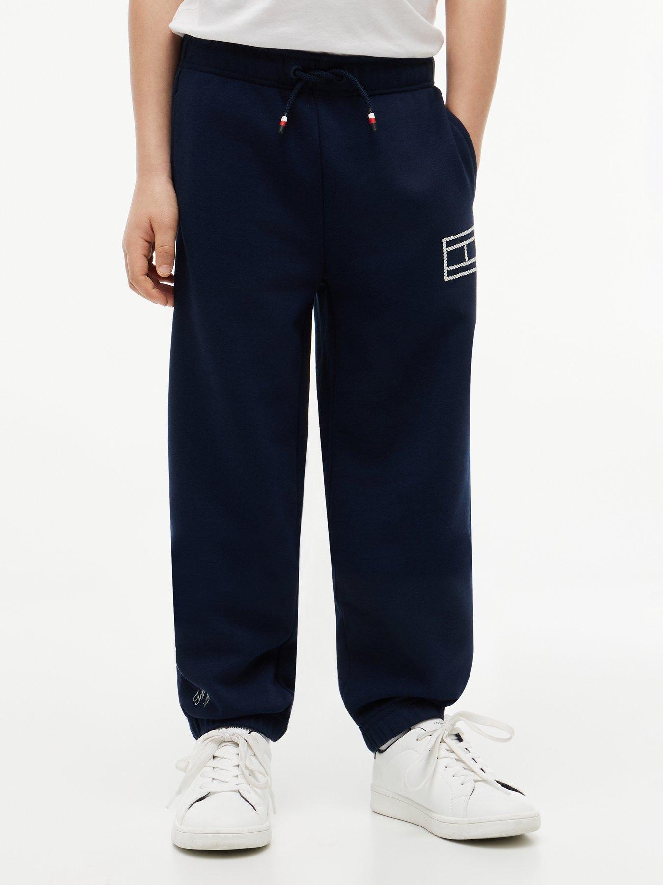 Tommy Hilfiger Boys Outline Flag Sweatpant - Navy