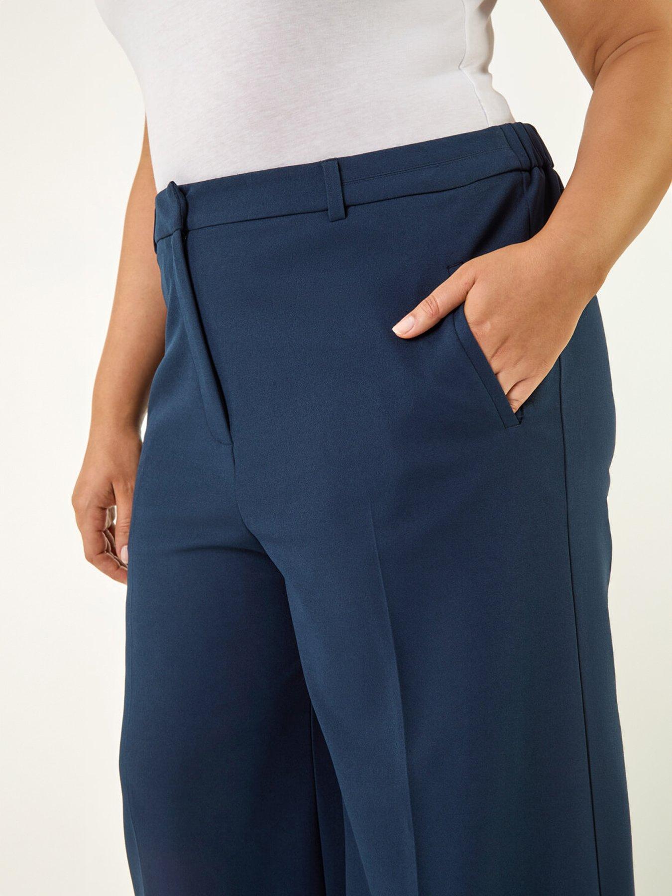 Image 5 of 5 of Roman Curve Tailored Wide Leg Stretch Trouser