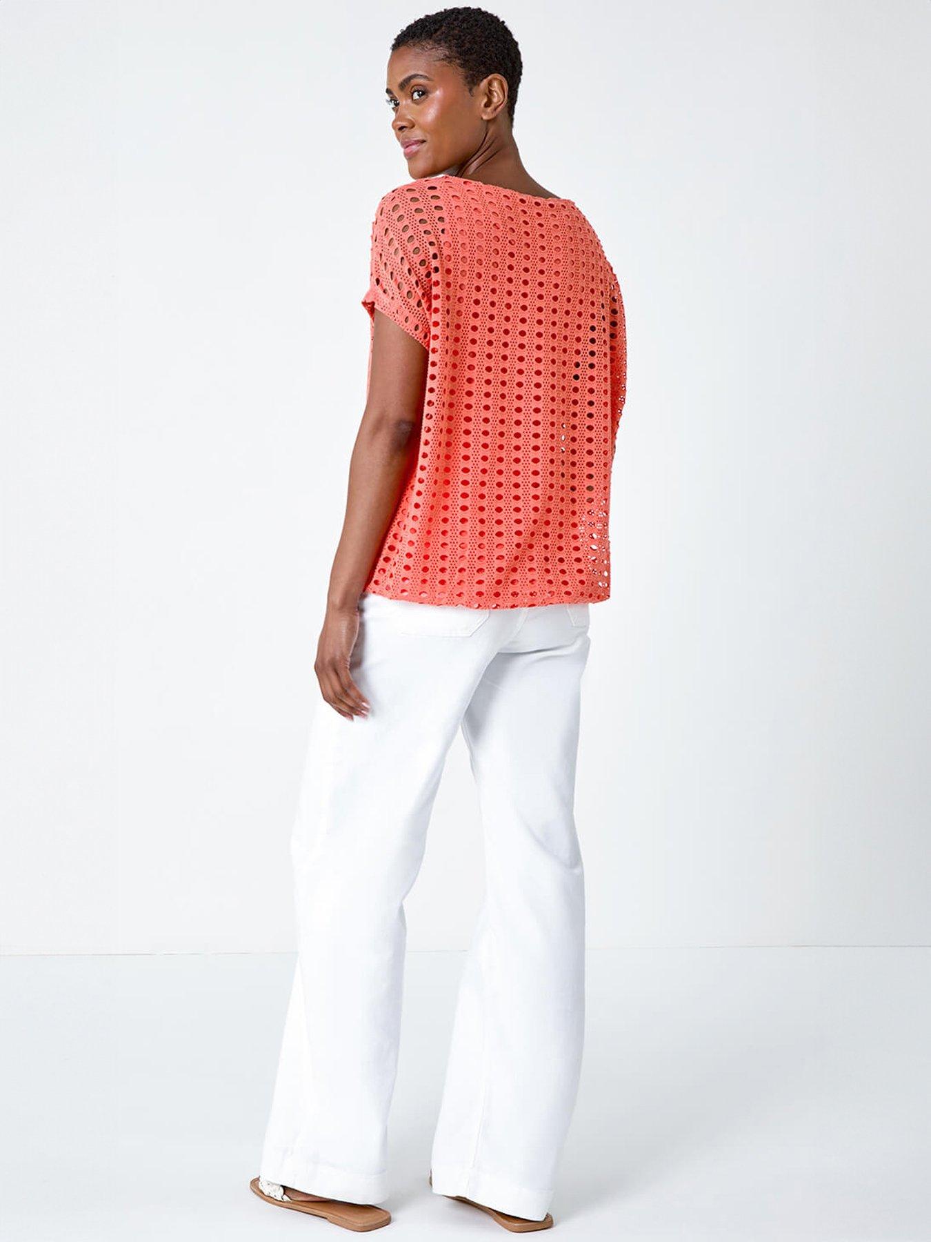  image of roman-cut-out-detail-stretch-top