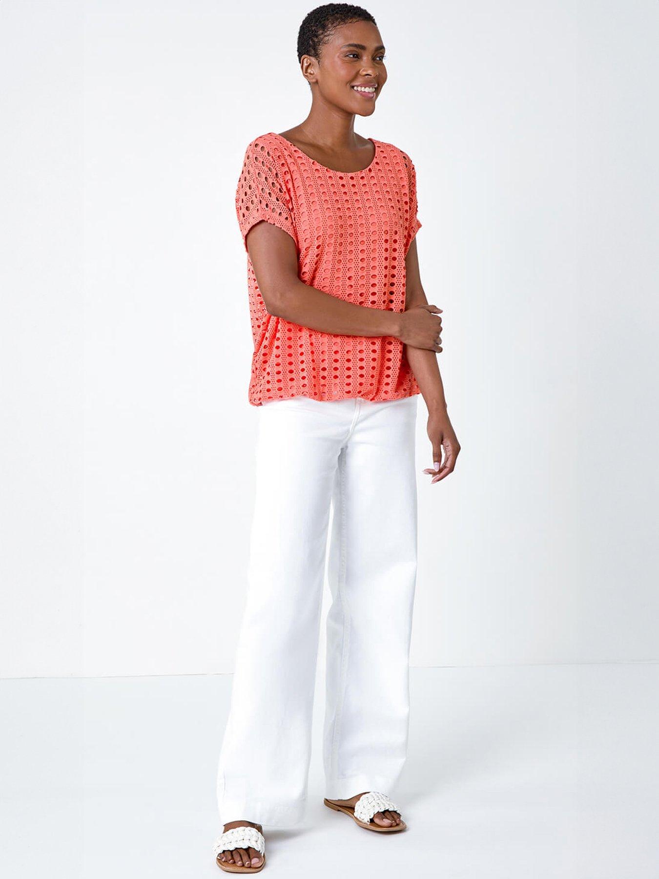  image of roman-cut-out-detail-stretch-top