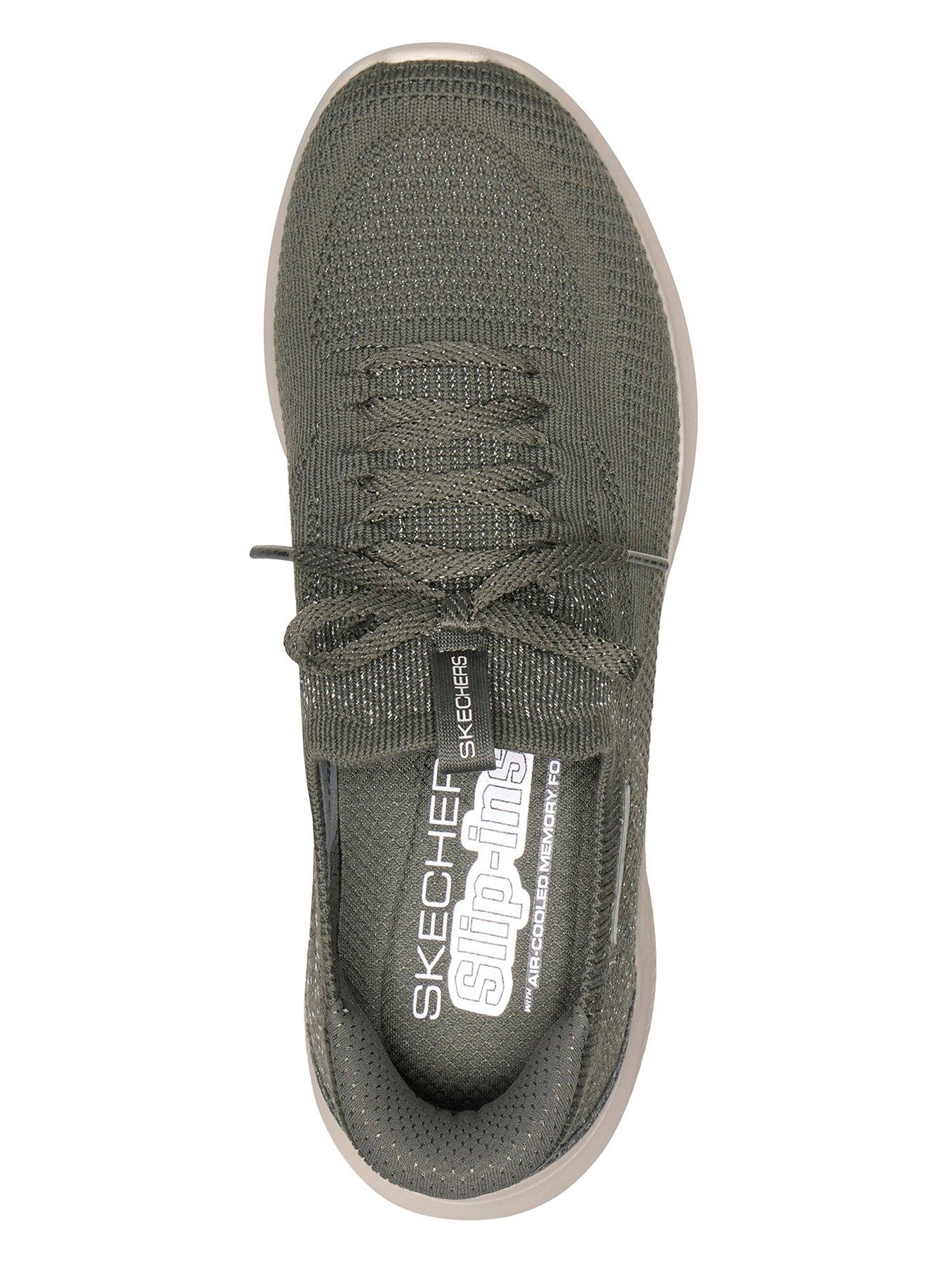 Image 3 of 6 of Skechers Ultra Flex 4.0 Engineered Ultra Stretch Knit Slip-ins - Olive
