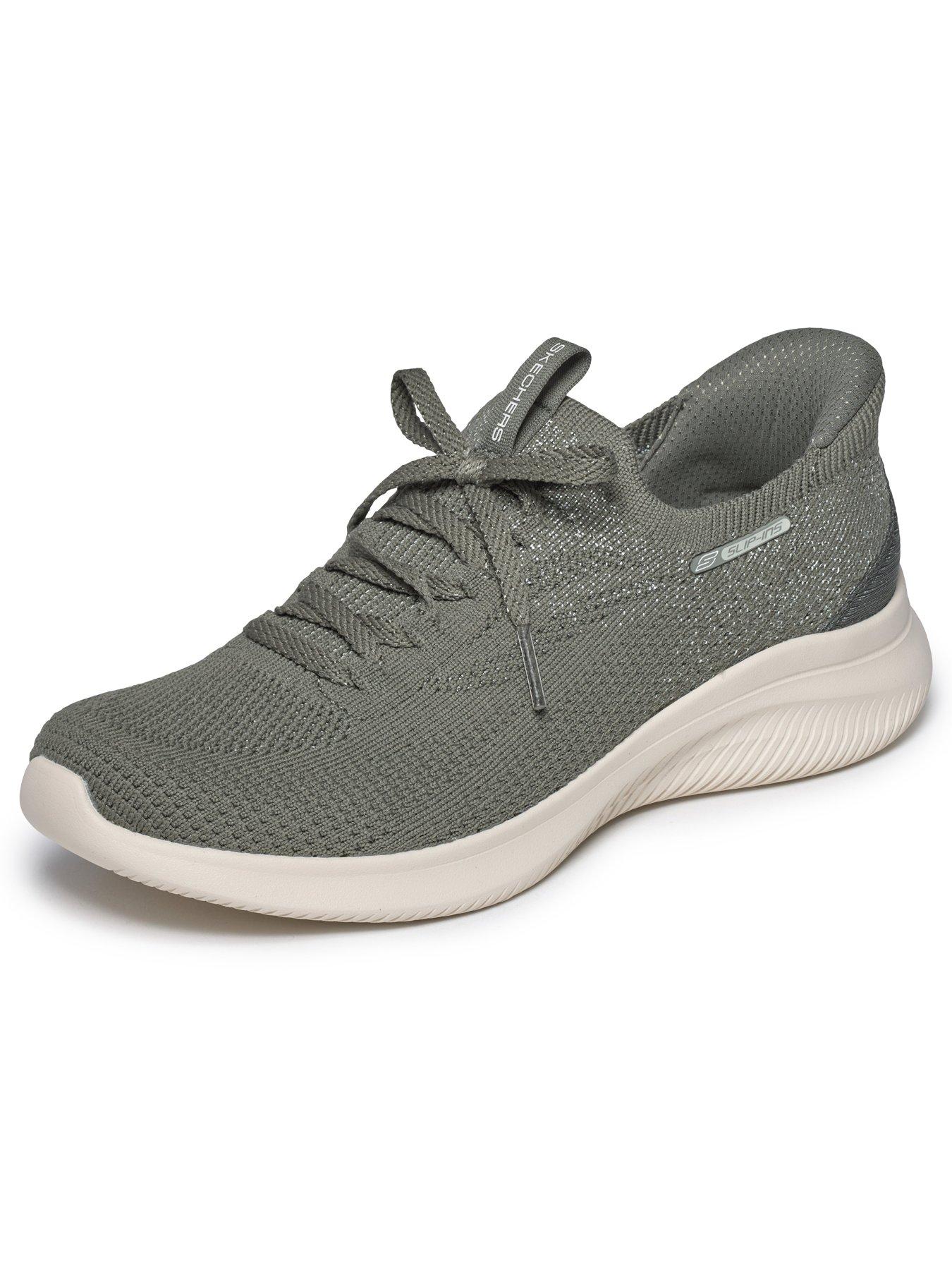 Image 5 of 6 of Skechers Ultra Flex 4.0 Engineered Ultra Stretch Knit Slip-ins - Olive
