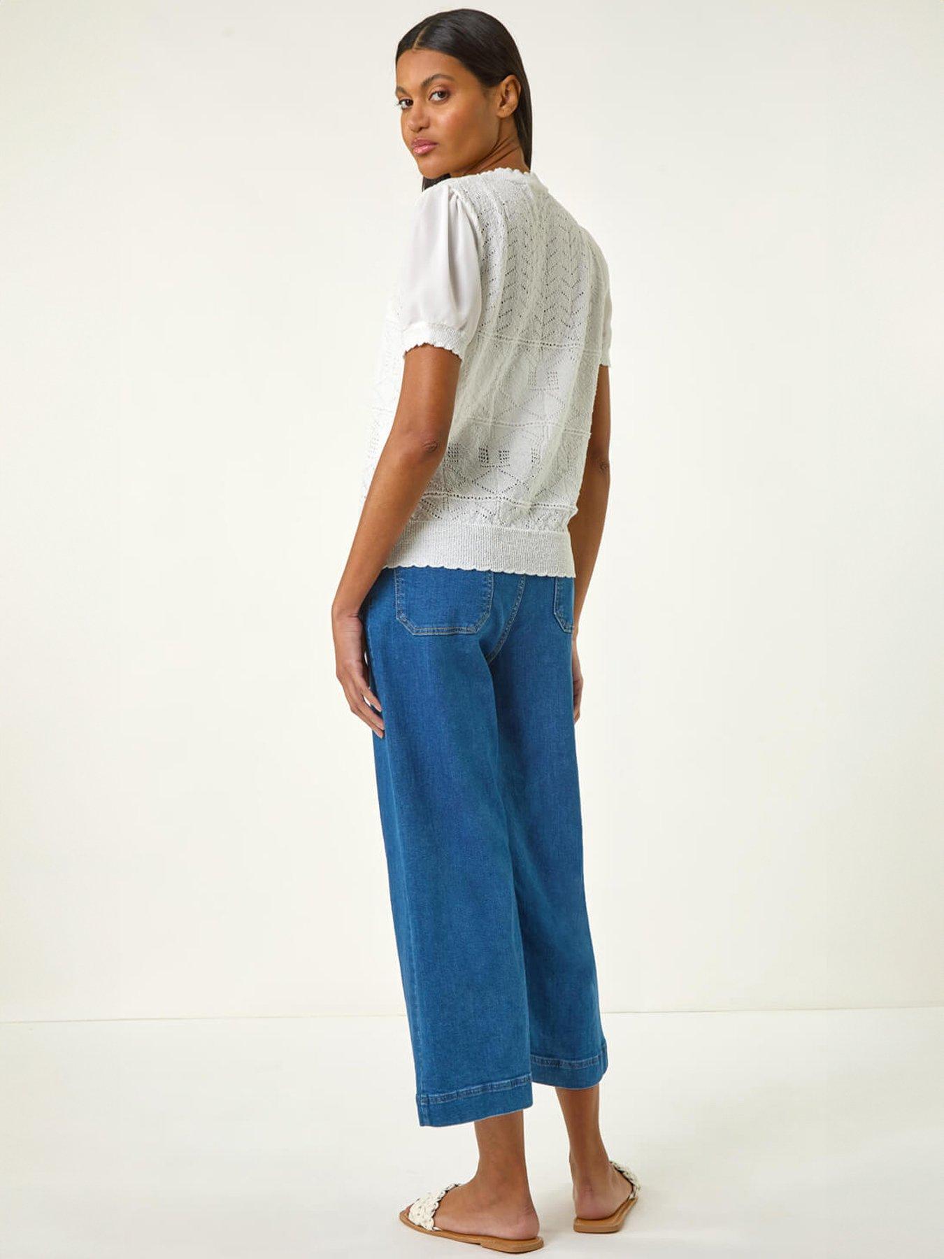  image of roman-pointelle-knit-tee