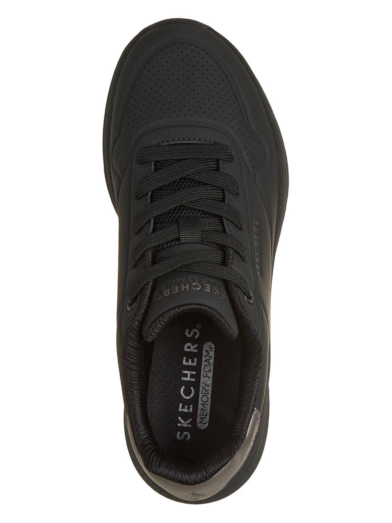 Image 3 of 6 of Skechers Uno Lite 2 Durabuck With Metallic Trim Lace Up Fashion Sneaker - Black
