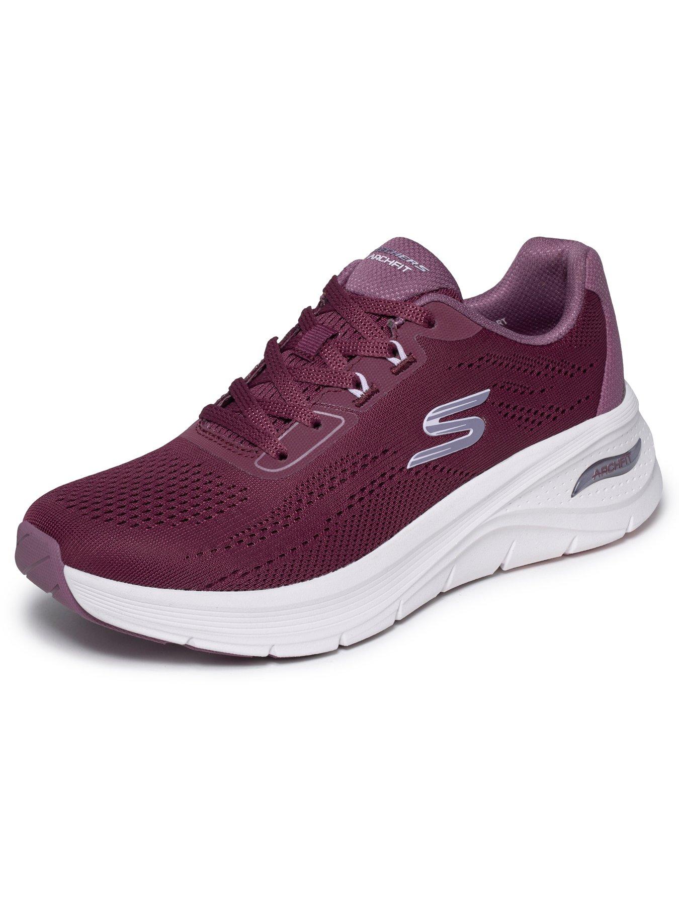Image 5 of 6 of Skechers Women's Slip-ins Arch Fit 3.0 Engineered Mesh Lace-Up Trainers - Burgundy
