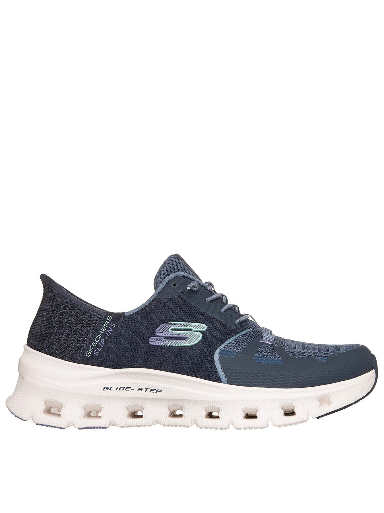 Skechers Glide-step Pro Hotmelt Overlay Mesh Bungee Slip-ins - Navy