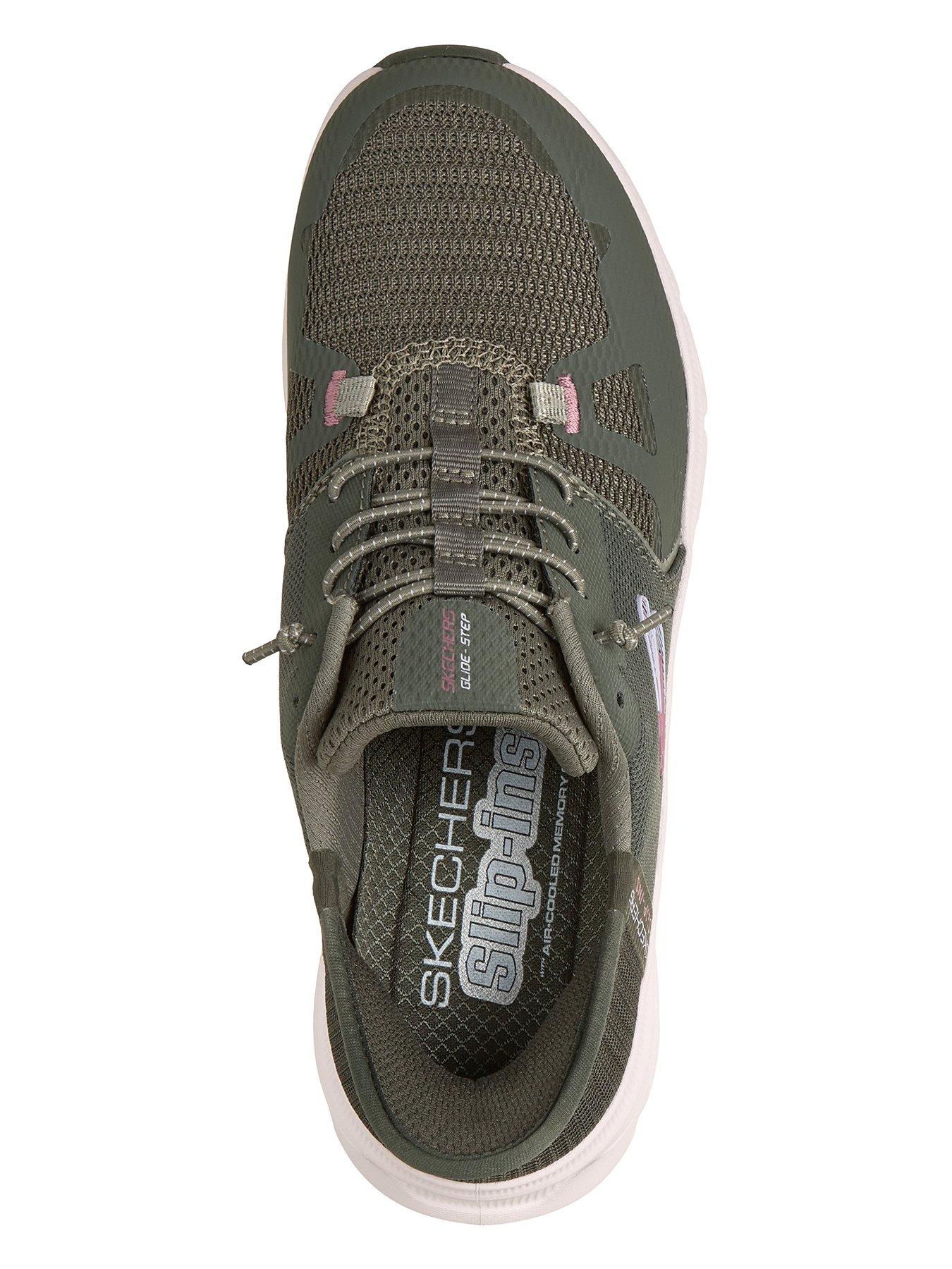 Image 3 of 6 of Skechers Glide-step Pro Hotmelt Overlay Mesh Bungee Slip-ins - Olive