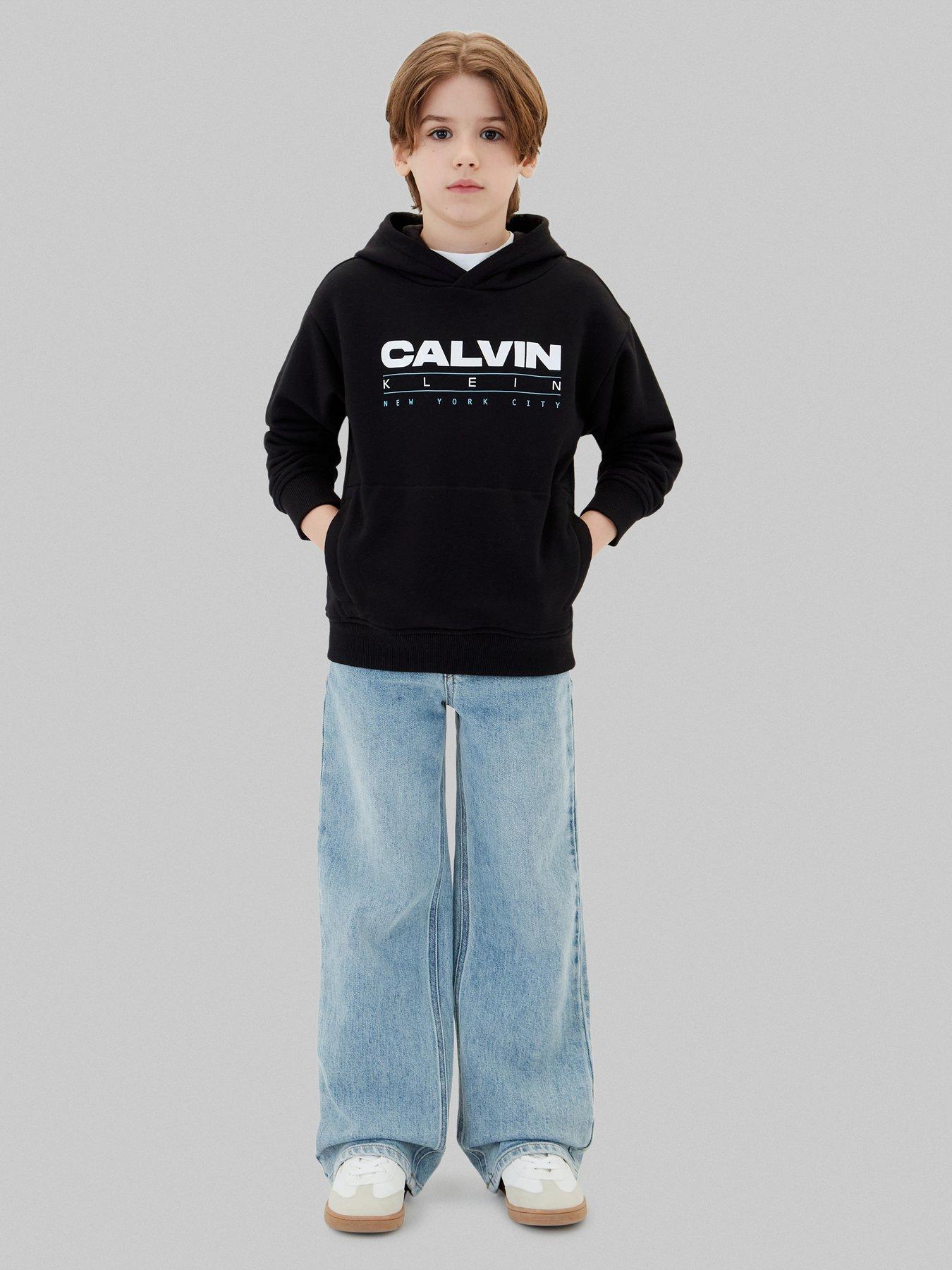 Calvin Klein Jeans Boys Graphic Hoodie - Black