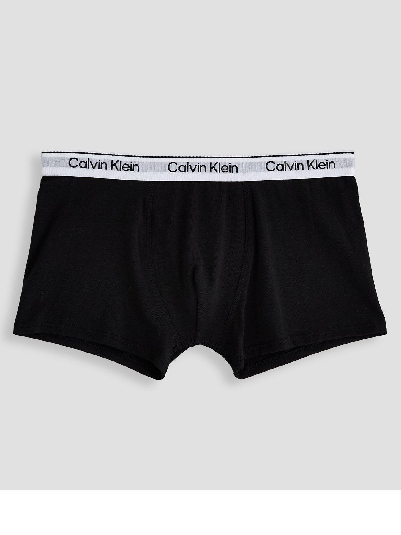 Image 3 of 5 of Calvin Klein Boys 2 Pack Modern Cotton Trunk - Black/Grey - Multi