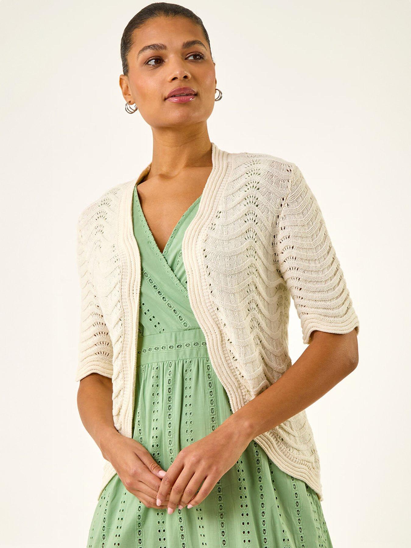 Image 1 of 5 of Roman Wave Soft Knit Shrug