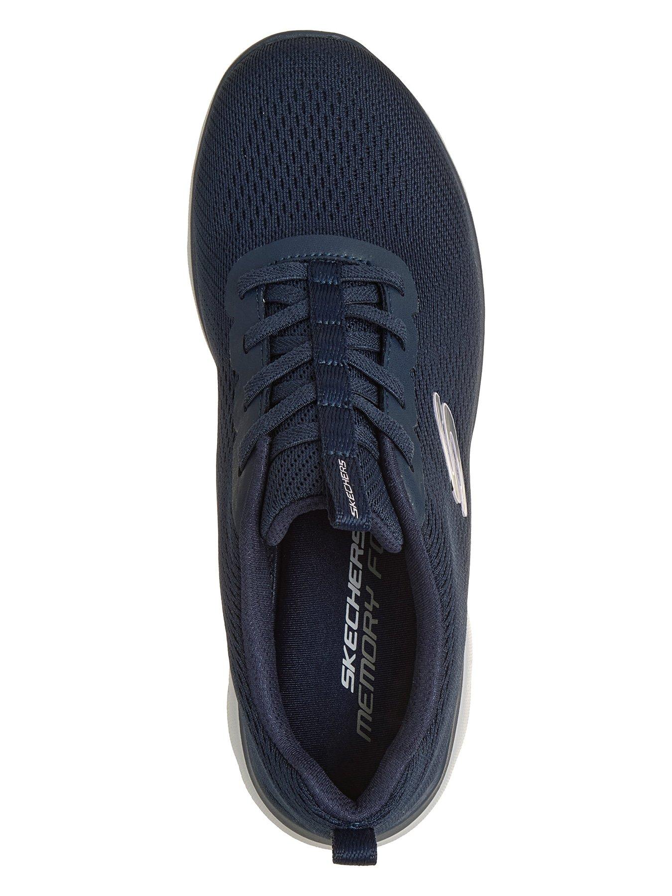 Image 3 of 6 of Skechers Womens Summits Fresh Vision Engineered Mesh Flat Bungee Slip-On Trainers - Navy