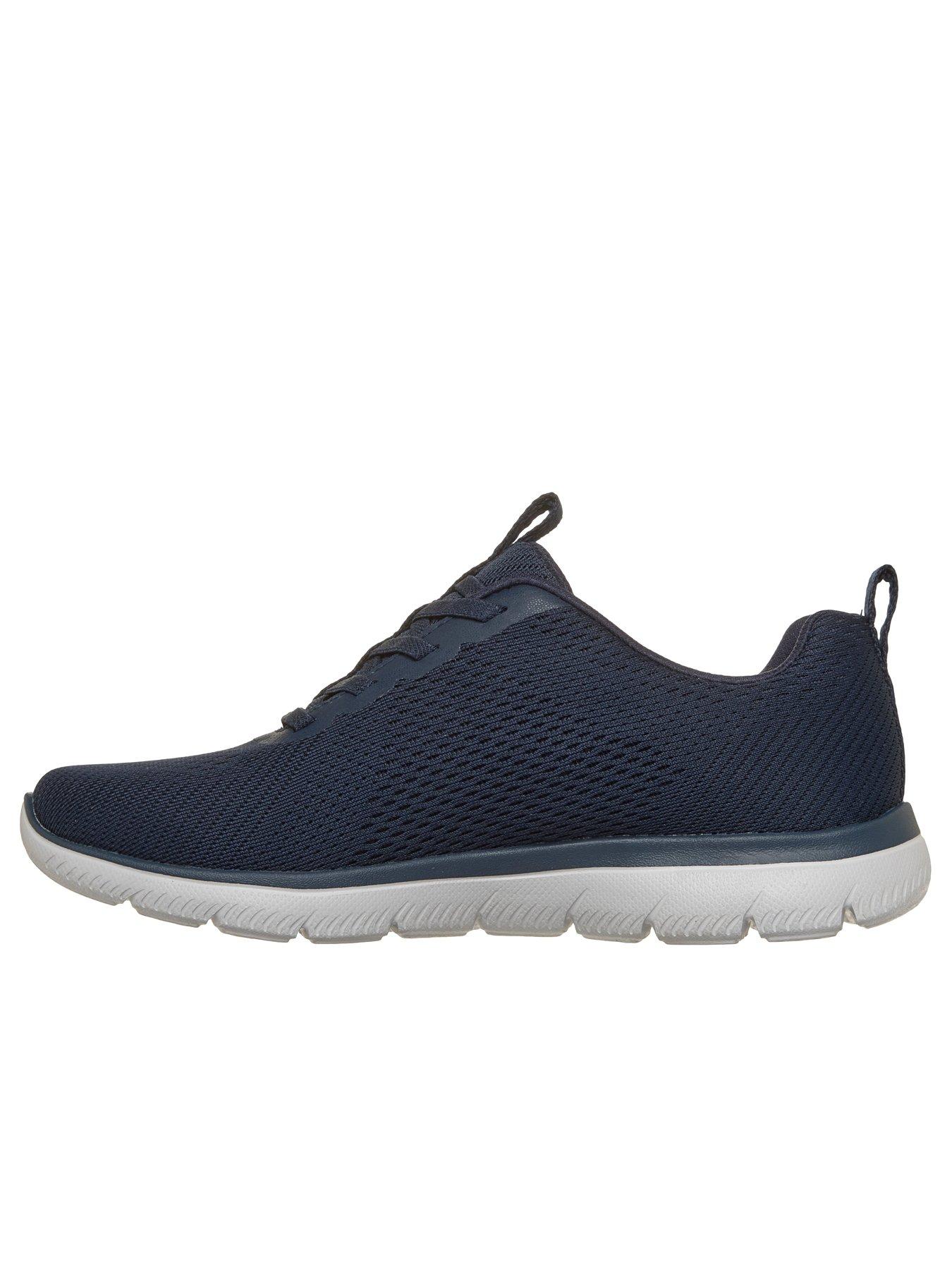 Image 6 of 6 of Skechers Womens Summits Fresh Vision Engineered Mesh Flat Bungee Slip-On Trainers - Navy