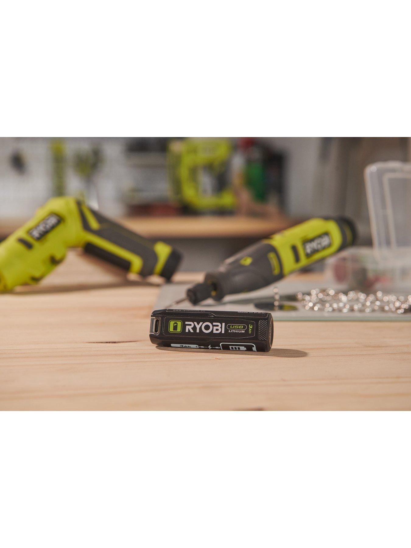  image of ryobi-rb4l30-usb-lithbat-with-fuel-gauge