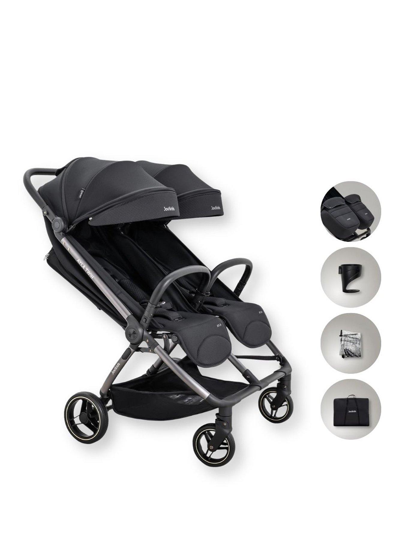 Jovikids Ayla Twin Stroller - Urban Black