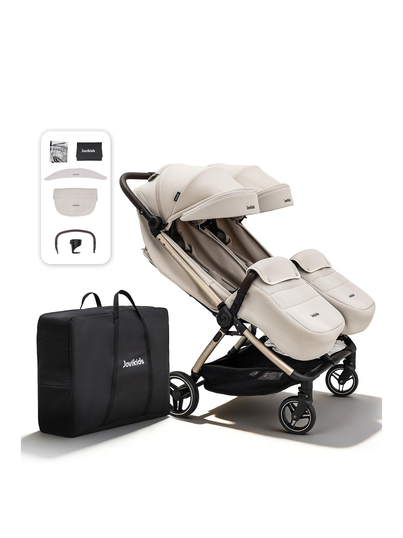 Jovikids Ayla Twin Stroller - Dawn Beige