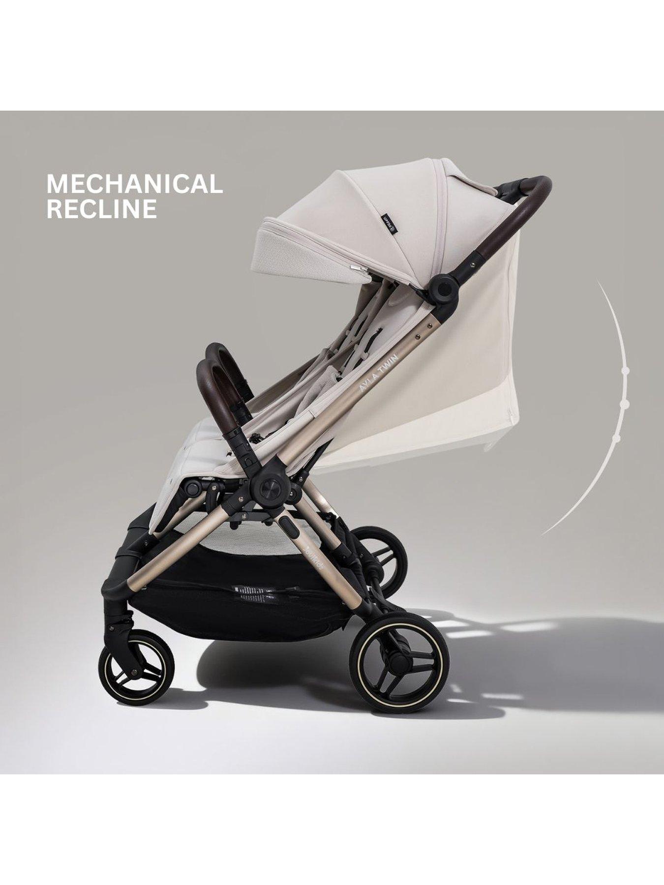 Image 5 of 8 of Jovikids Ayla Twin Stroller - Dawn Beige